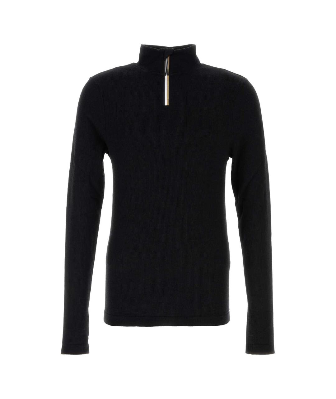 HUGO BOSS Черный шерстяной джемпер / свитер, фото 1