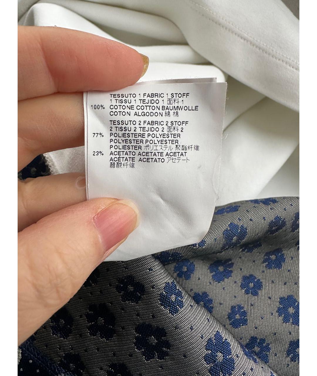 MAISON MARGIELA Белая хлопковая футболка, фото 5