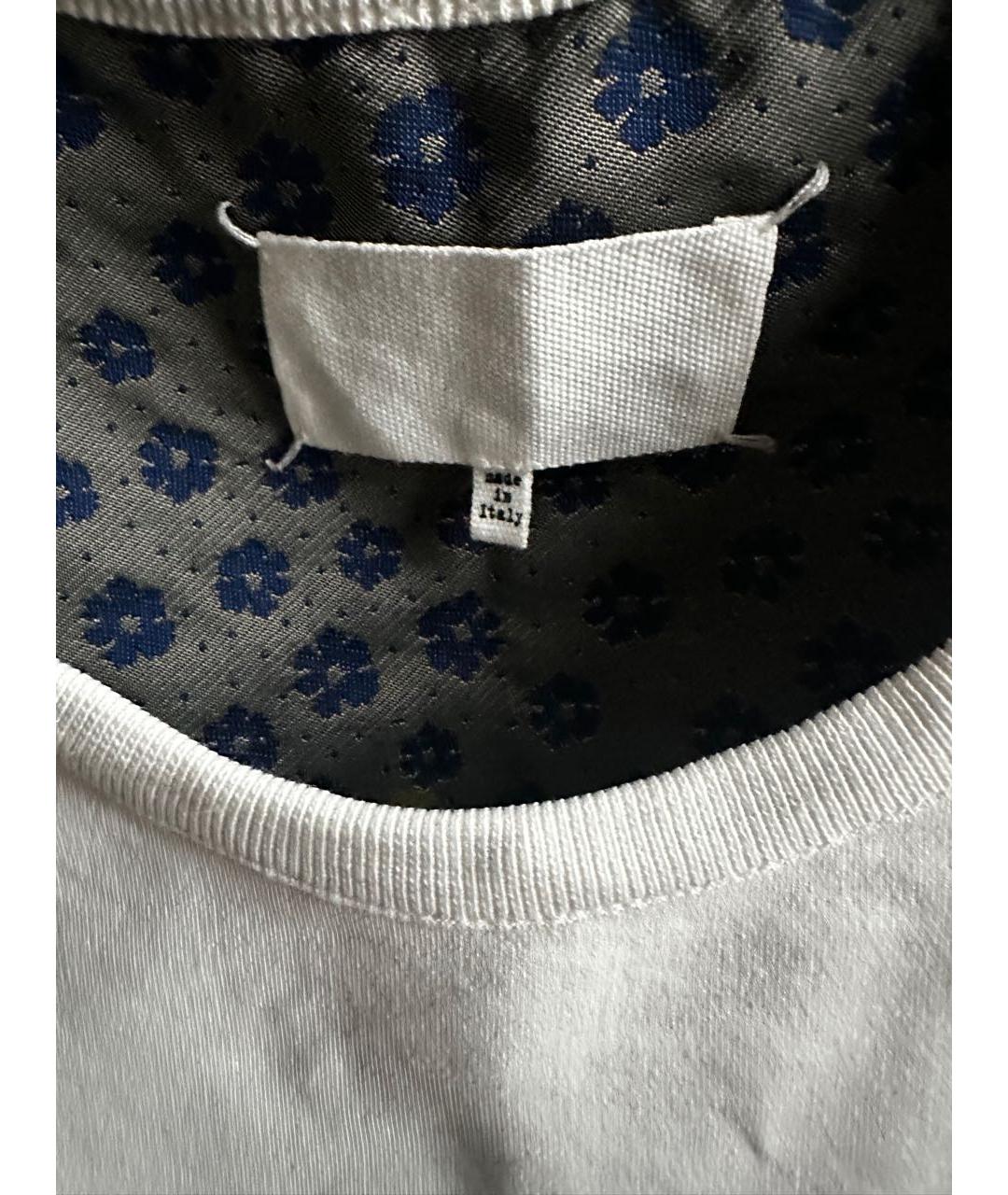 MAISON MARGIELA Белая хлопковая футболка, фото 7