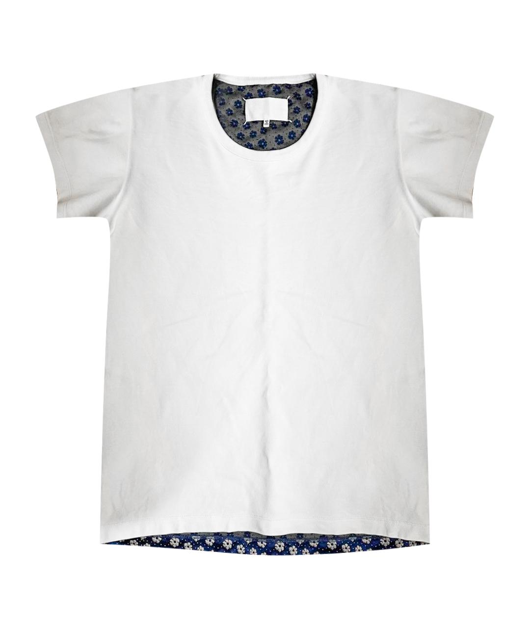 MAISON MARGIELA Белая хлопковая футболка, фото 1