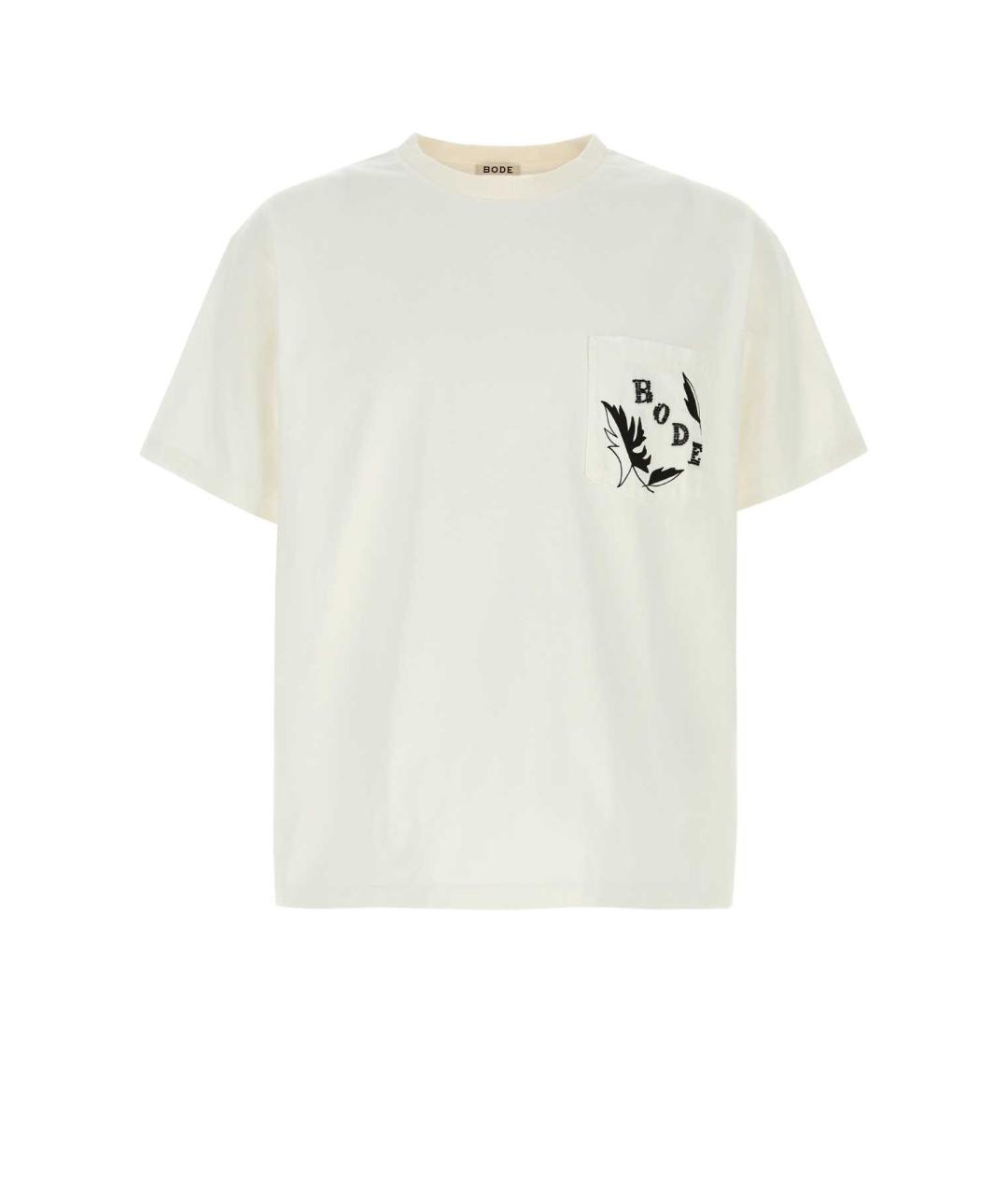BODE Белая хлопковая футболка, фото 1