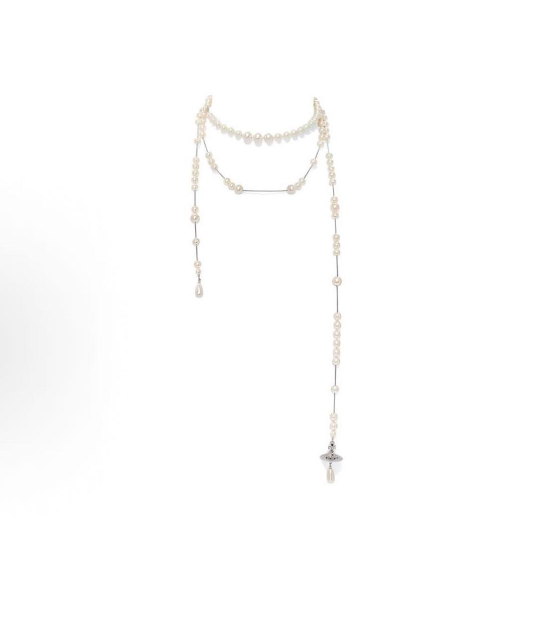 VIVIENNE WESTWOOD Серебряное жемчужное колье, фото 9