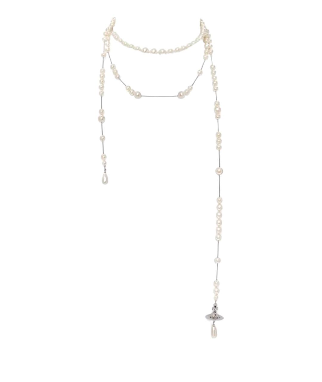 VIVIENNE WESTWOOD Серебряное жемчужное колье, фото 1