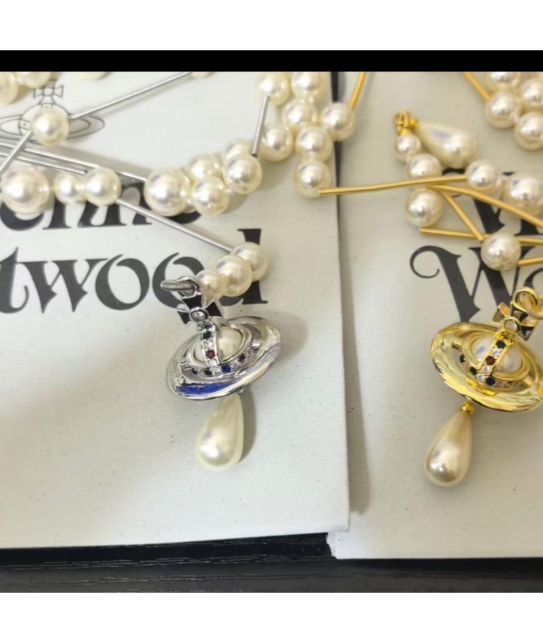 VIVIENNE WESTWOOD Серебряное жемчужное колье, фото 7