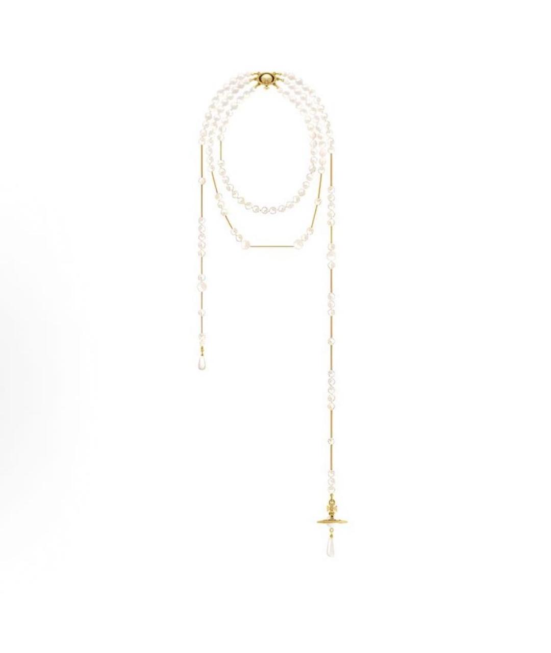 VIVIENNE WESTWOOD Золотое латунное колье, фото 7