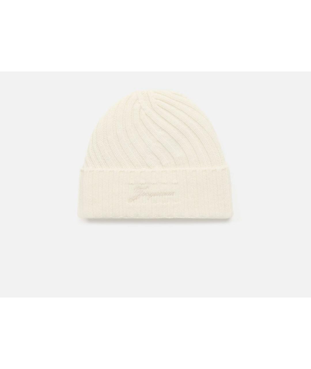 JACQUEMUS Белая кашемировая шапка, фото 9