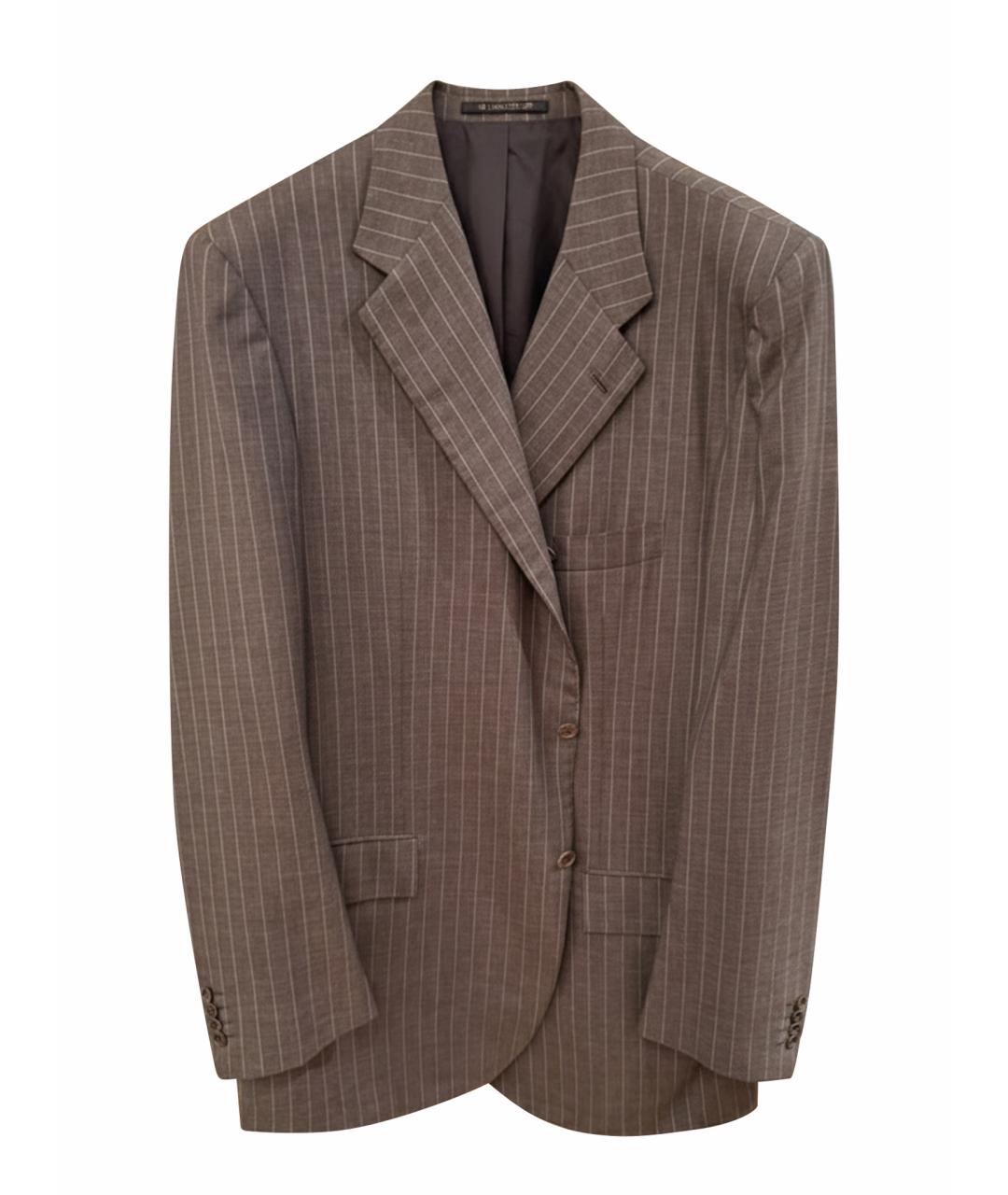 KITON Серый классический костюм, фото 1