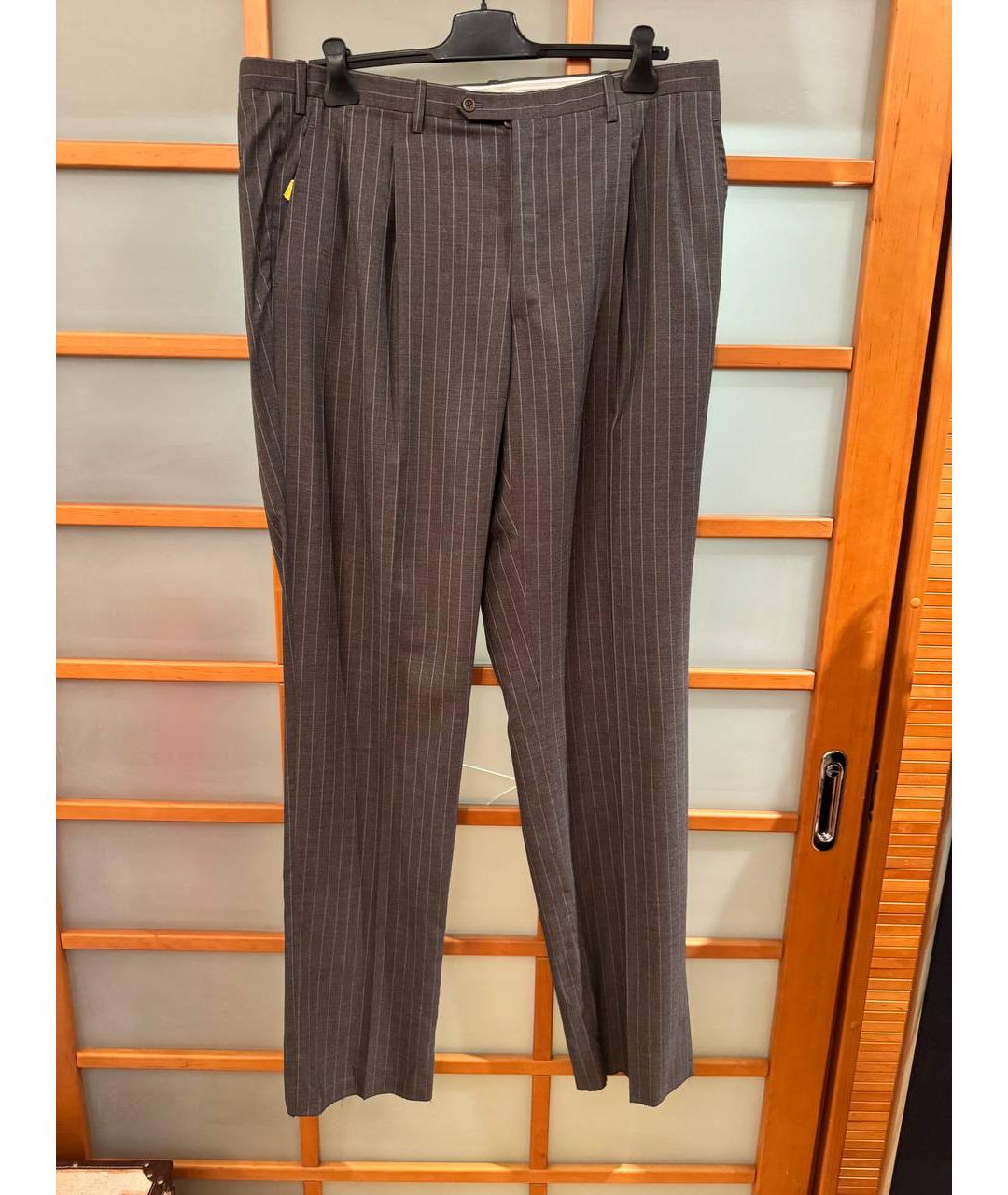 KITON Серый классический костюм, фото 2