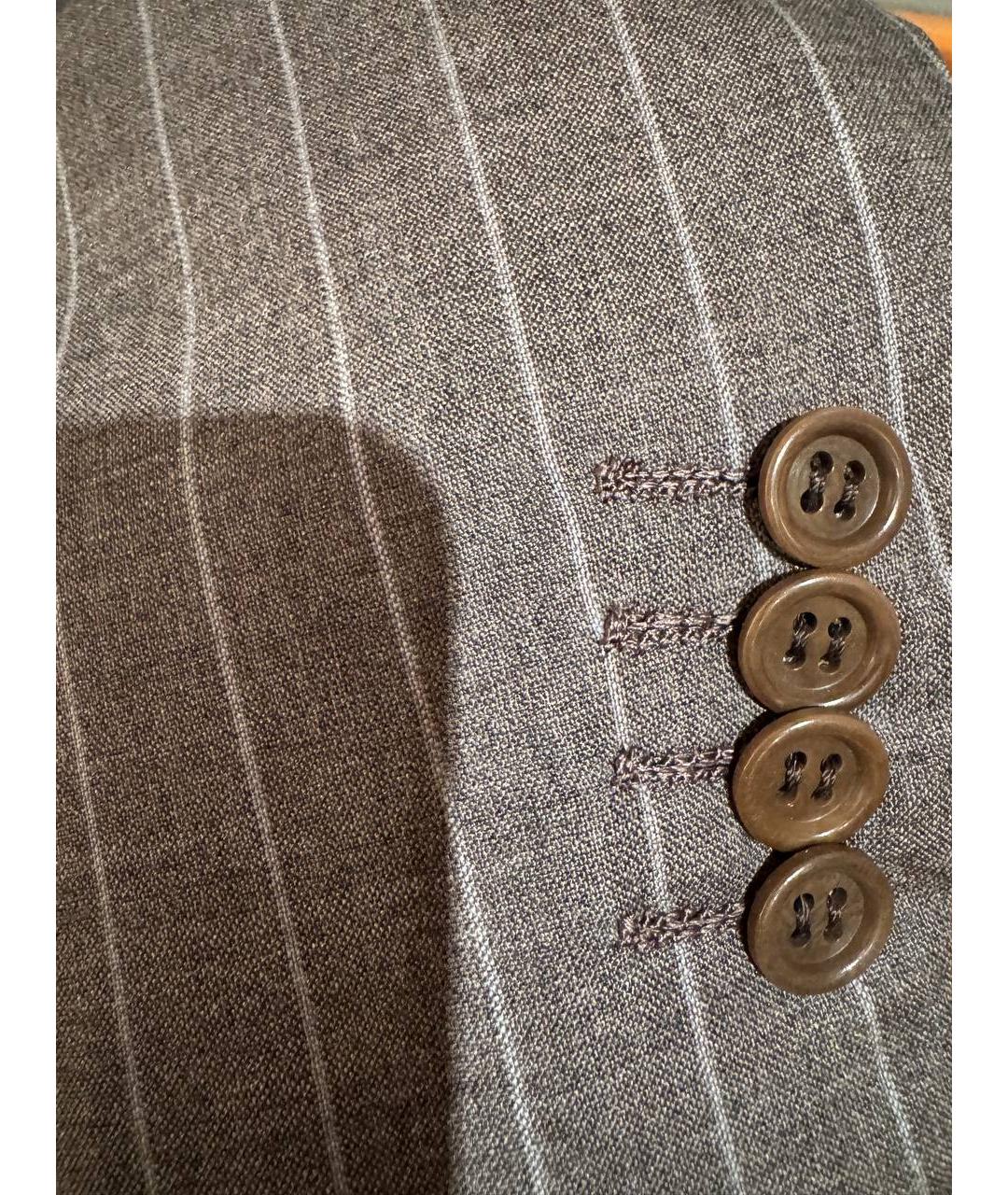 KITON Серый классический костюм, фото 7