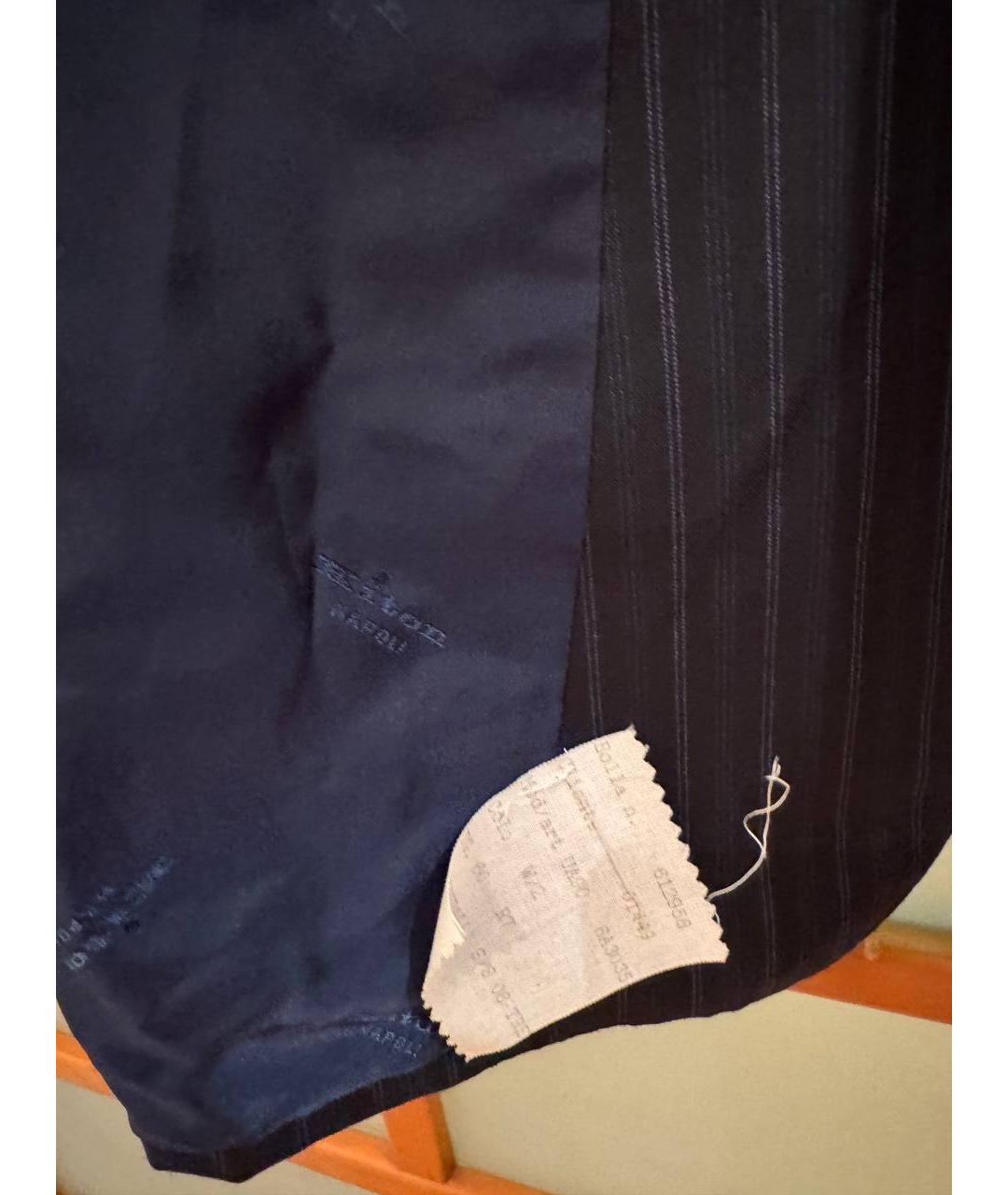 KITON Темно-синий классический костюм, фото 6