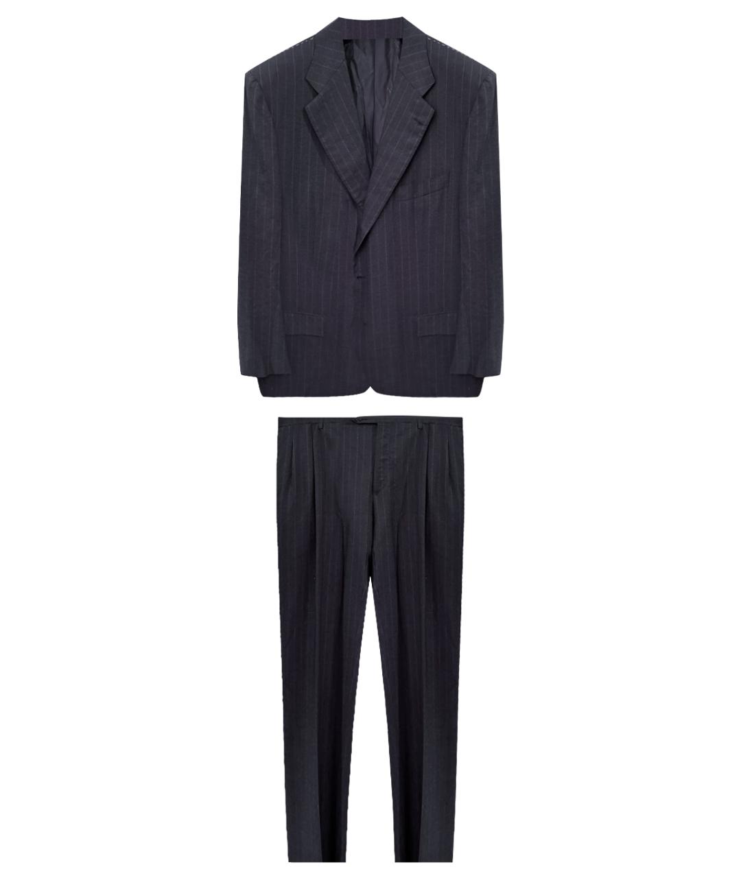 KITON Темно-синий классический костюм, фото 1