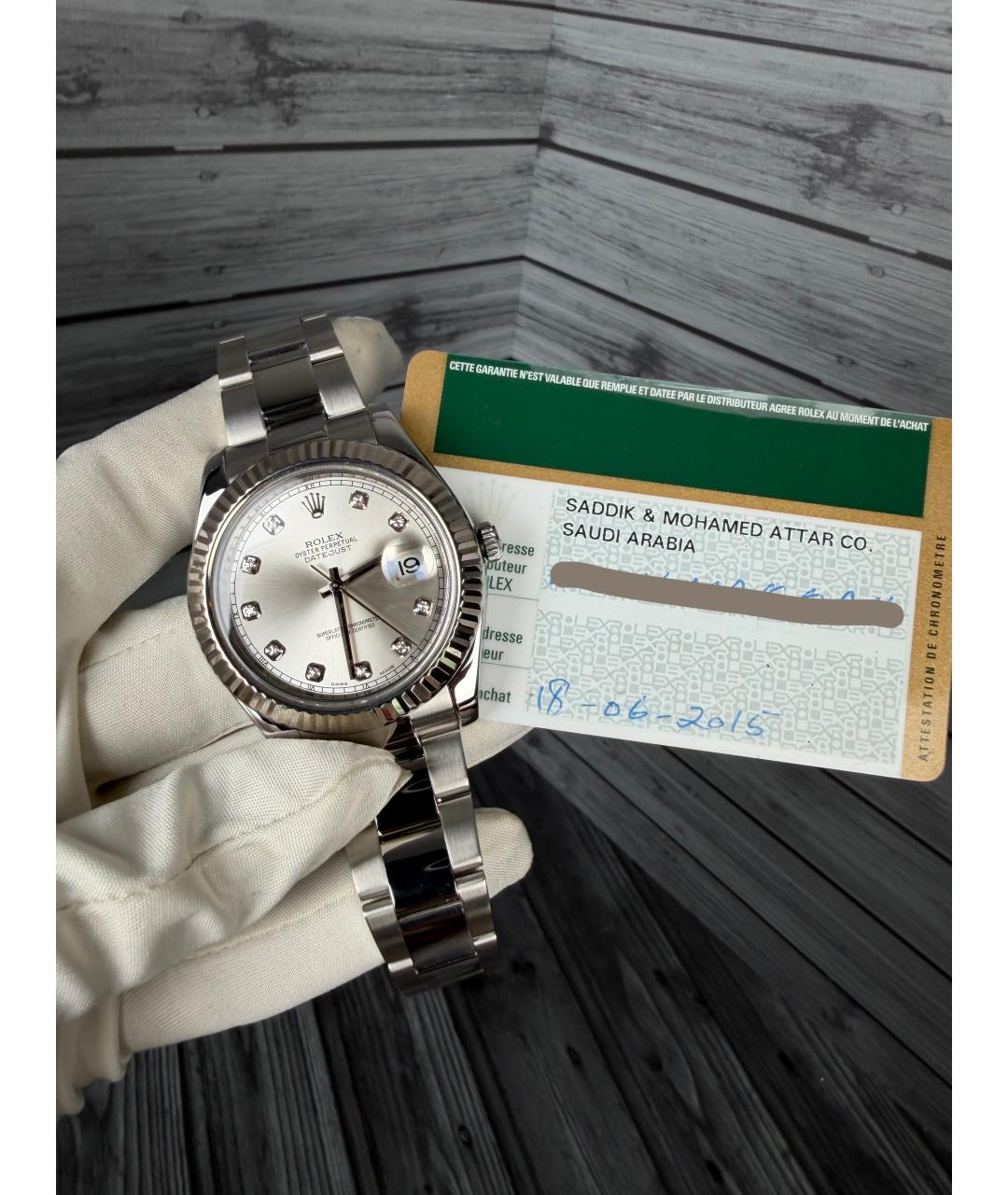 ROLEX Серебряные часы, фото 2