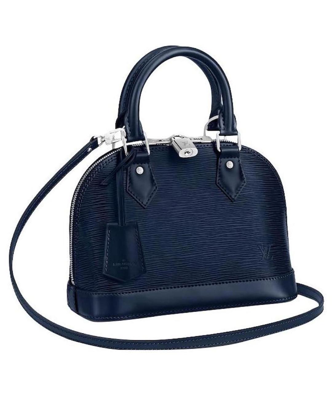 LOUIS VUITTON Черная кожаная сумка через плечо, фото 2