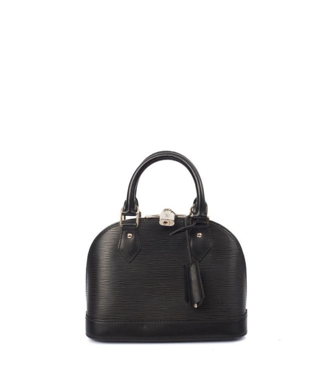 LOUIS VUITTON Черная кожаная сумка через плечо, фото 3