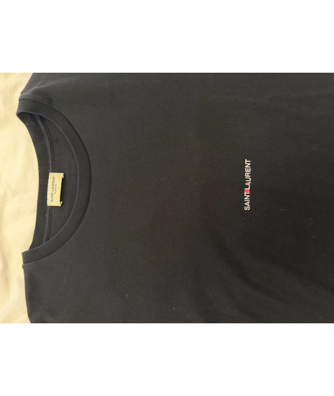 SAINT LAURENT Черная футболка, фото 3
