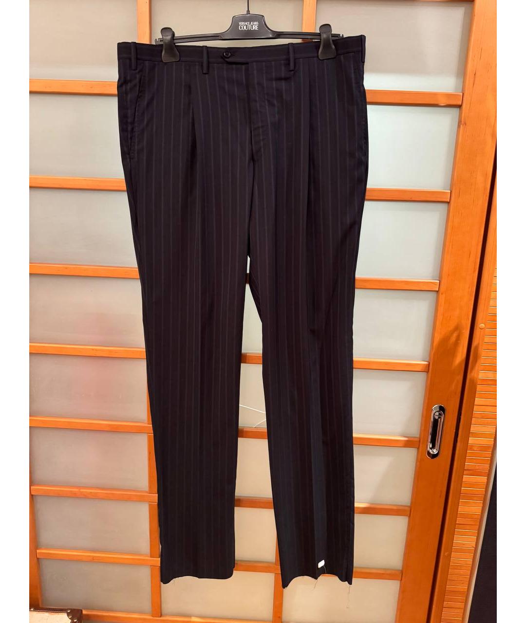 KITON Темно-синий классический костюм, фото 2