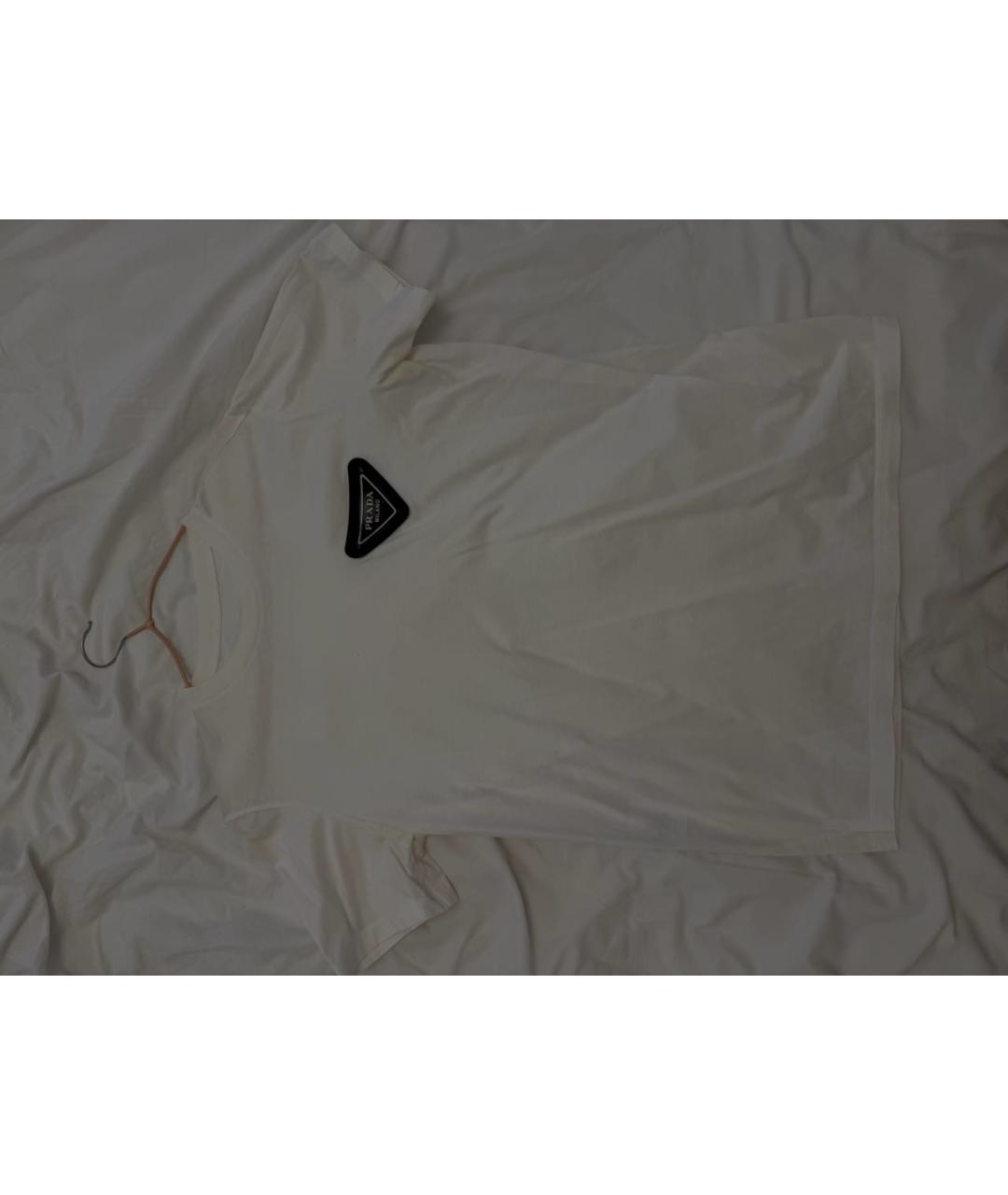 PRADA Белая футболка, фото 3