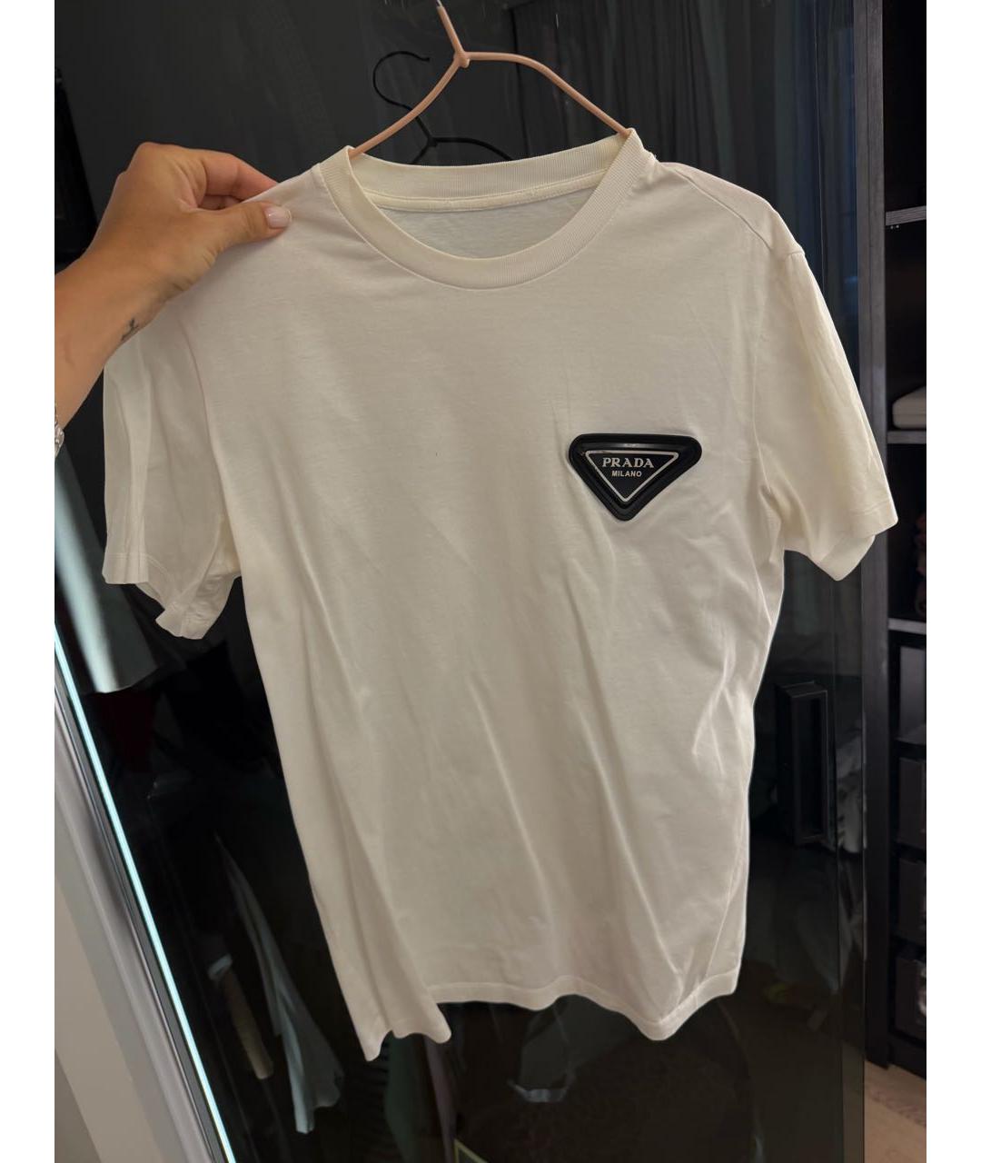 PRADA Белая футболка, фото 5