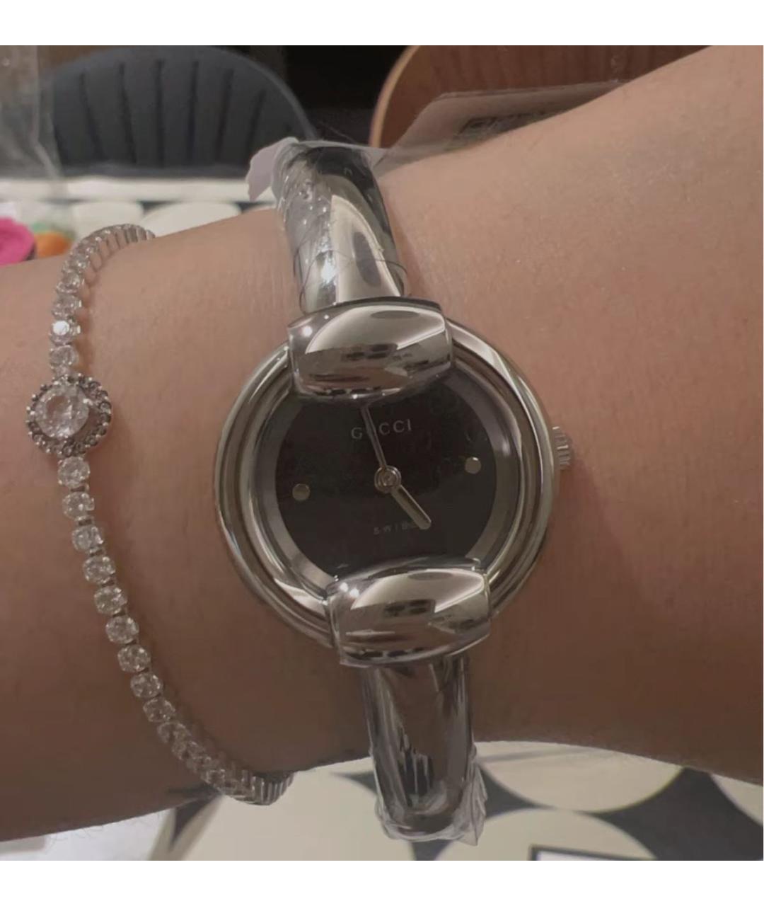 GUCCI Серебряные часы, фото 7