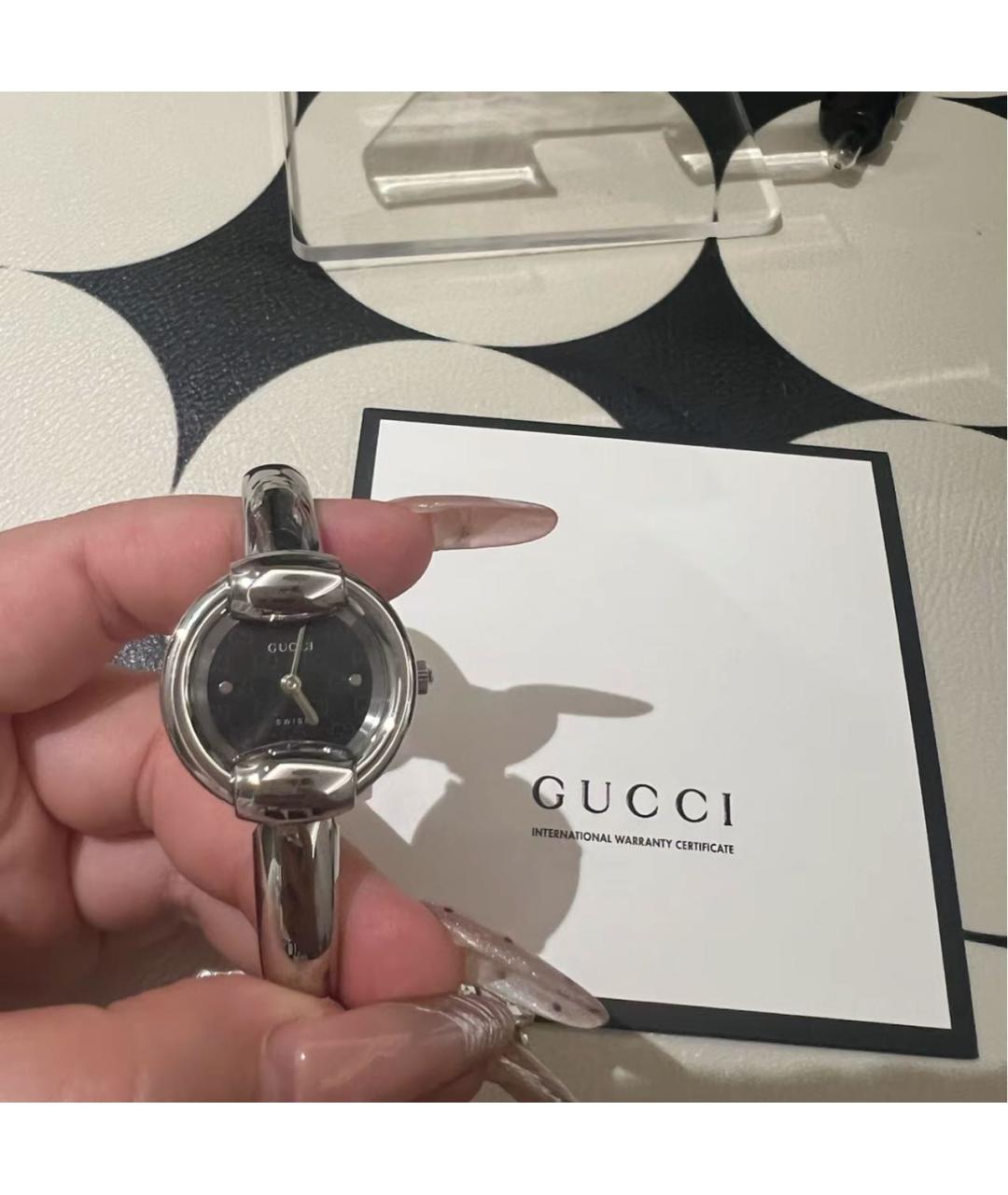 GUCCI Серебряные часы, фото 6