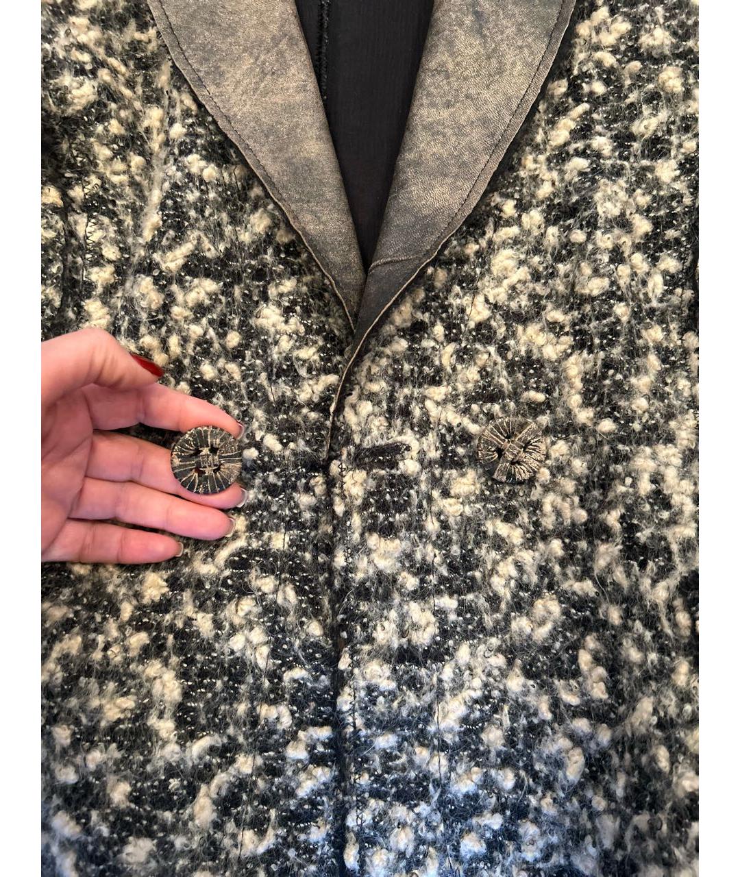 ERMANNO SCERVINO Коричневый шерстяной жакет/пиджак, фото 5