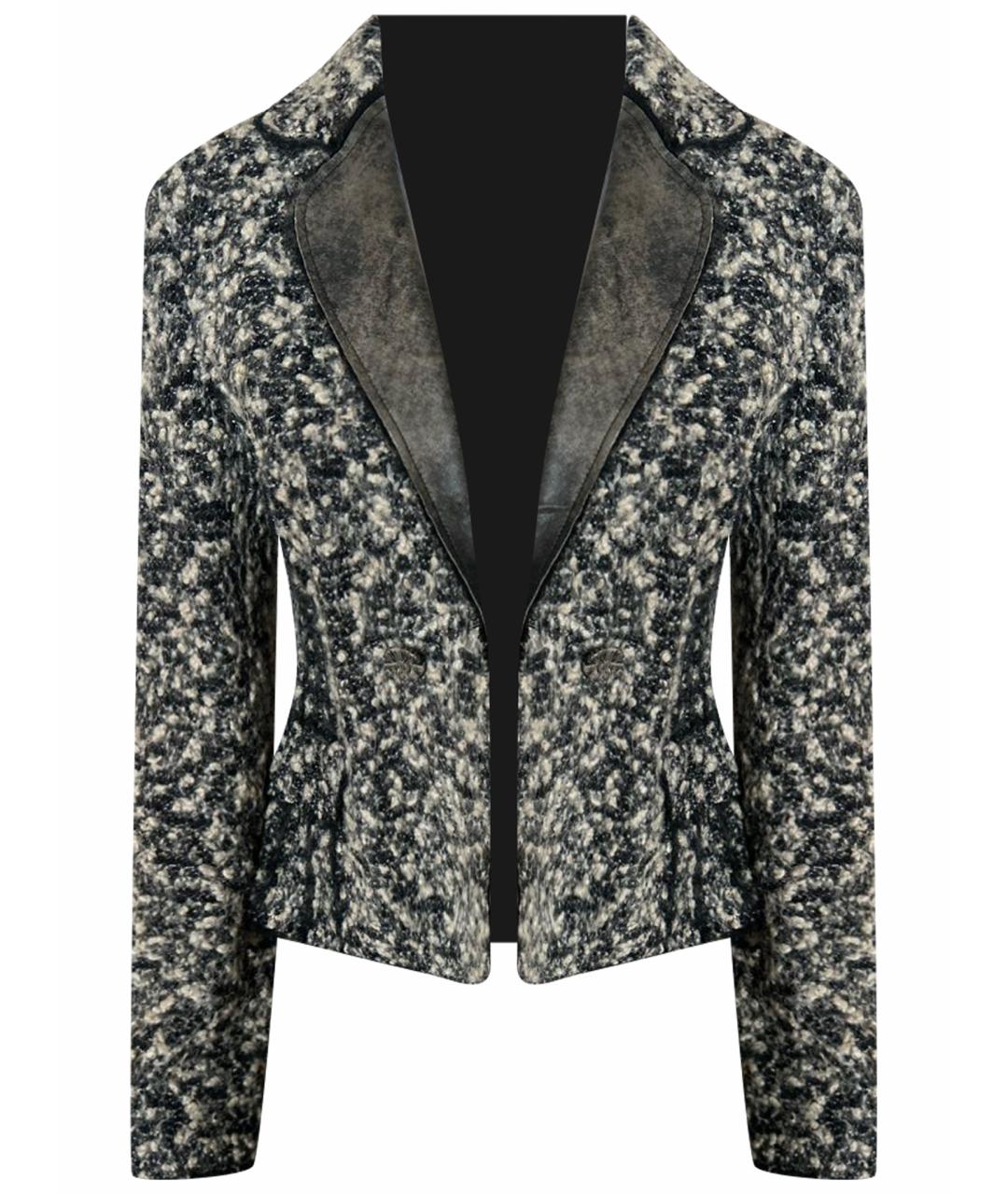 ERMANNO SCERVINO Коричневый шерстяной жакет/пиджак, фото 1