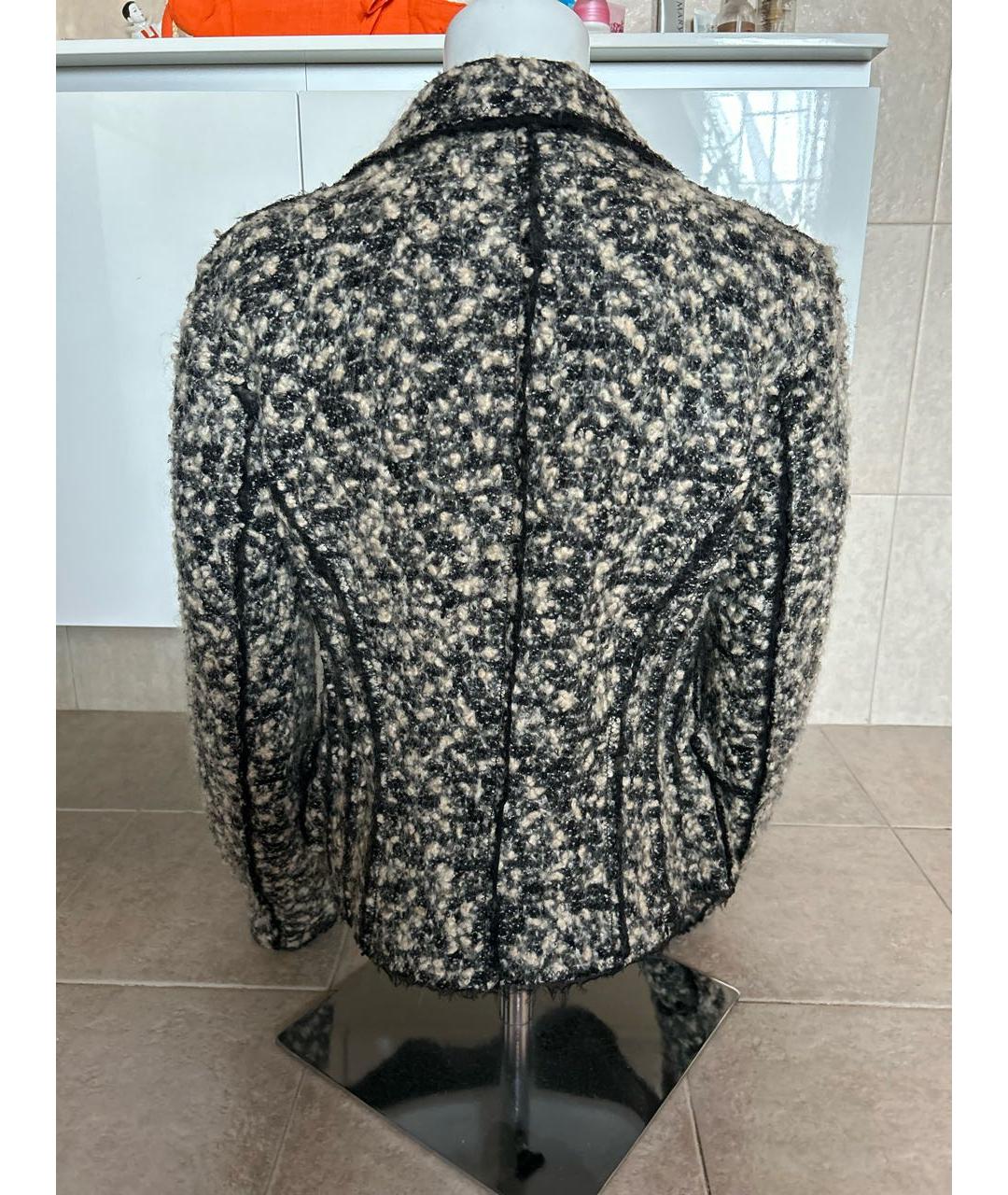 ERMANNO SCERVINO Коричневый шерстяной жакет/пиджак, фото 2