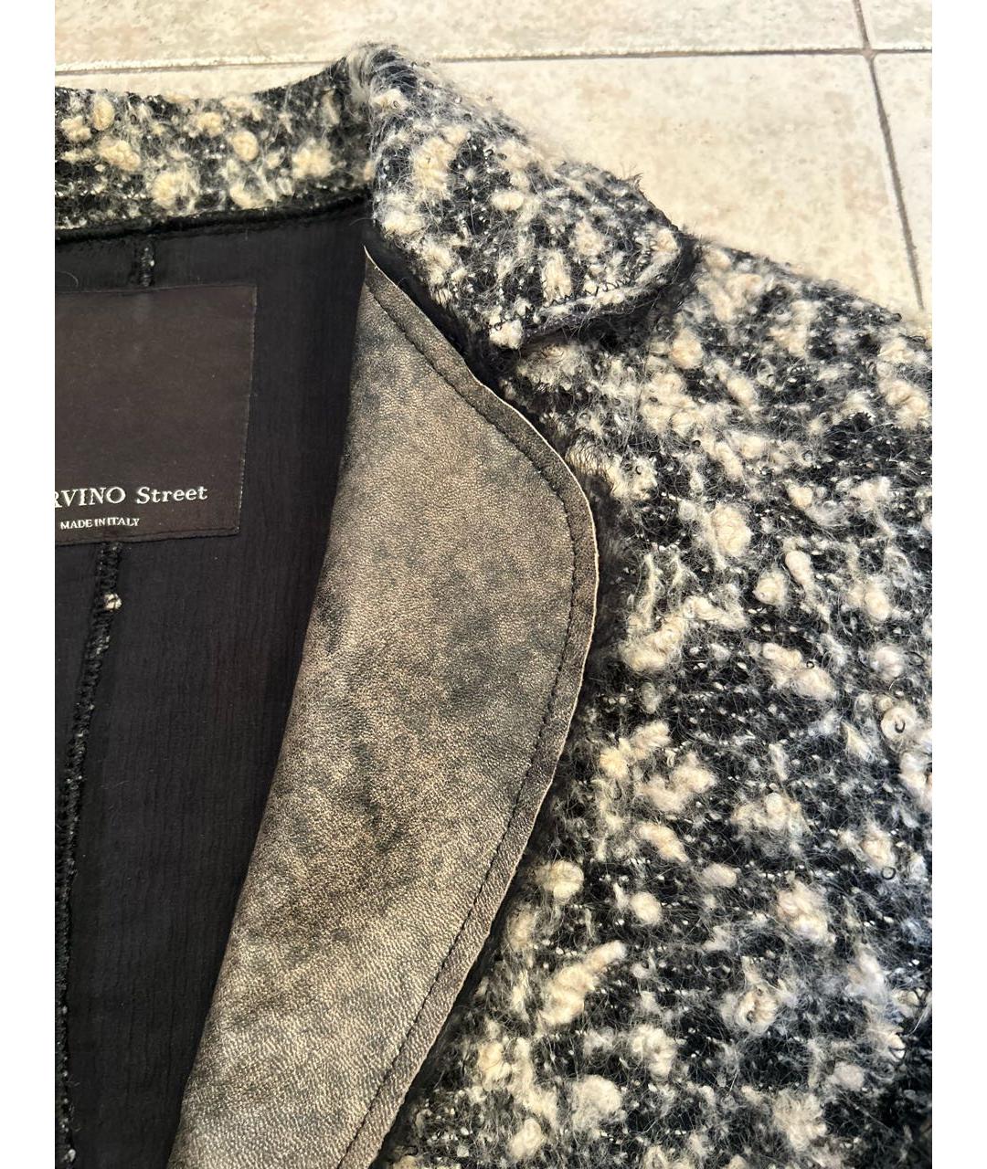 ERMANNO SCERVINO Коричневый шерстяной жакет/пиджак, фото 4