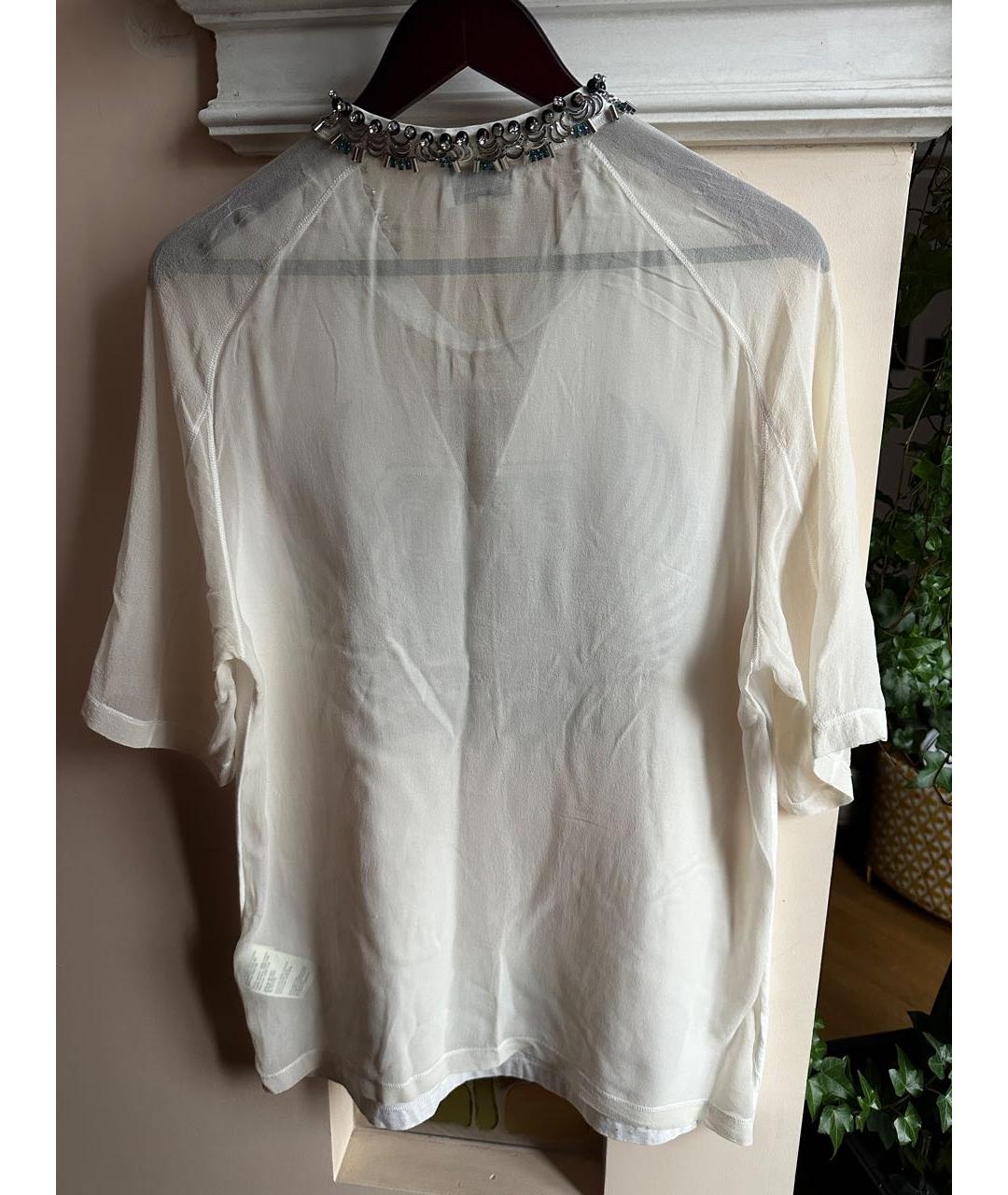 3.1 PHILLIP LIM Белая шелковая футболка, фото 2