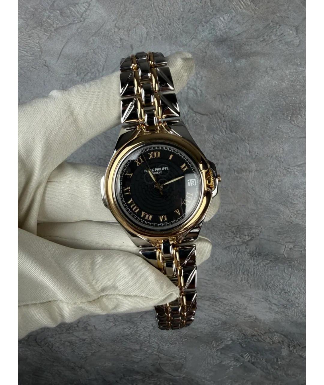 PATEK PHILIPPE Черные часы из желтого золота, фото 2