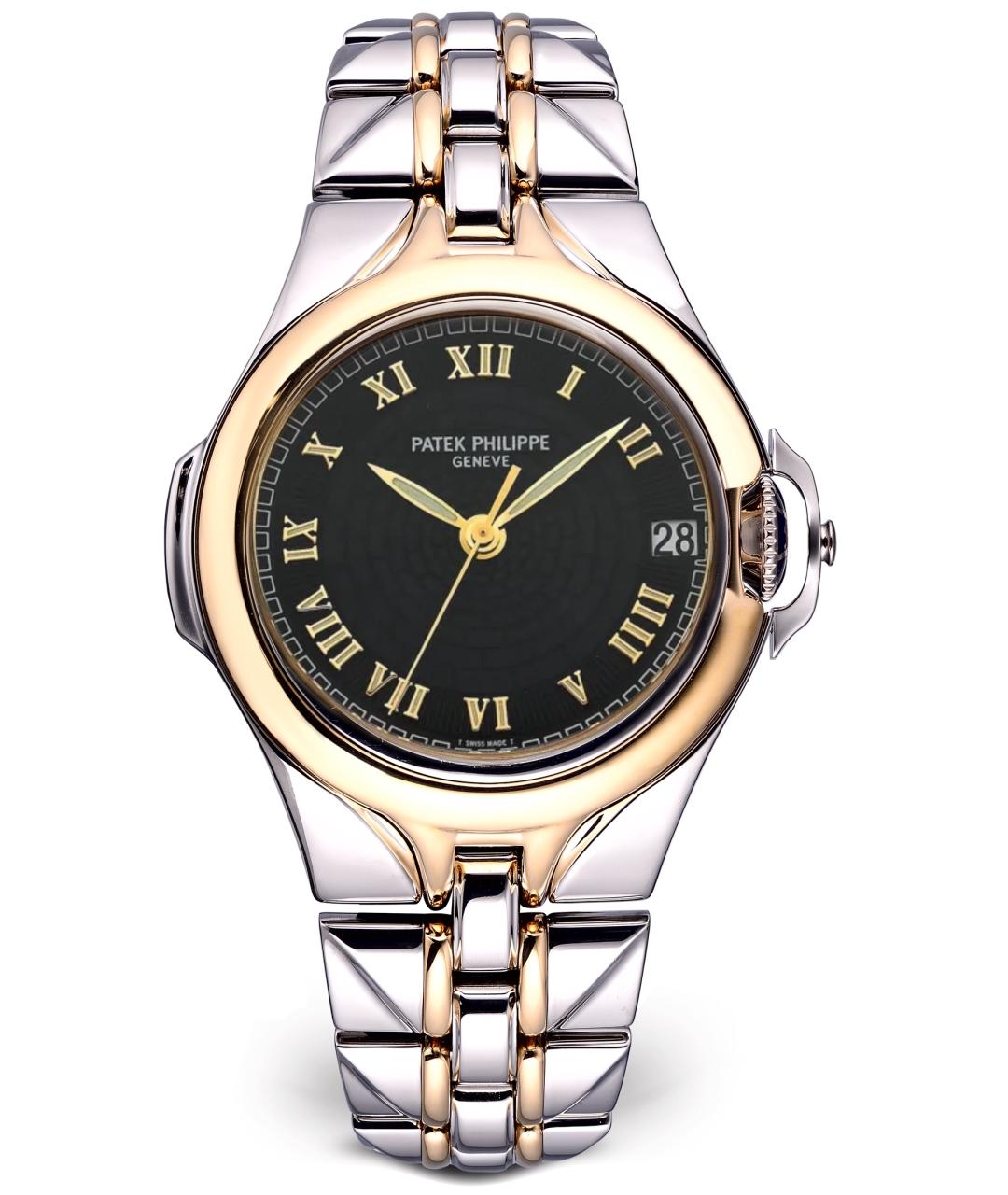 PATEK PHILIPPE Черные часы из желтого золота, фото 8