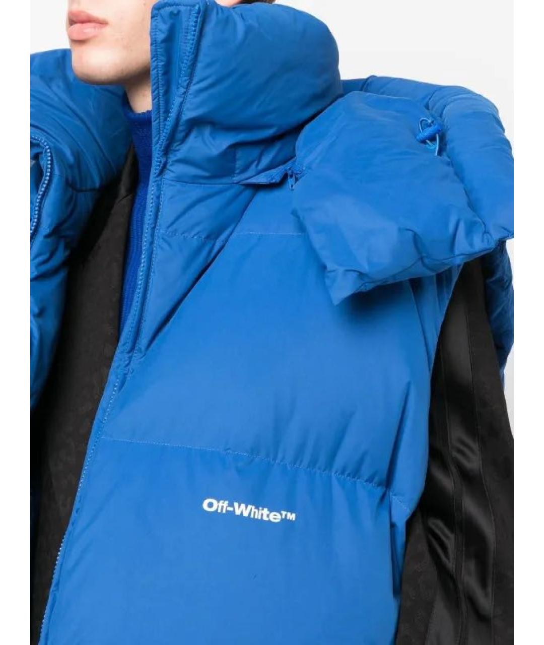 OFF-WHITE Синий полиамидовый жилет, фото 5