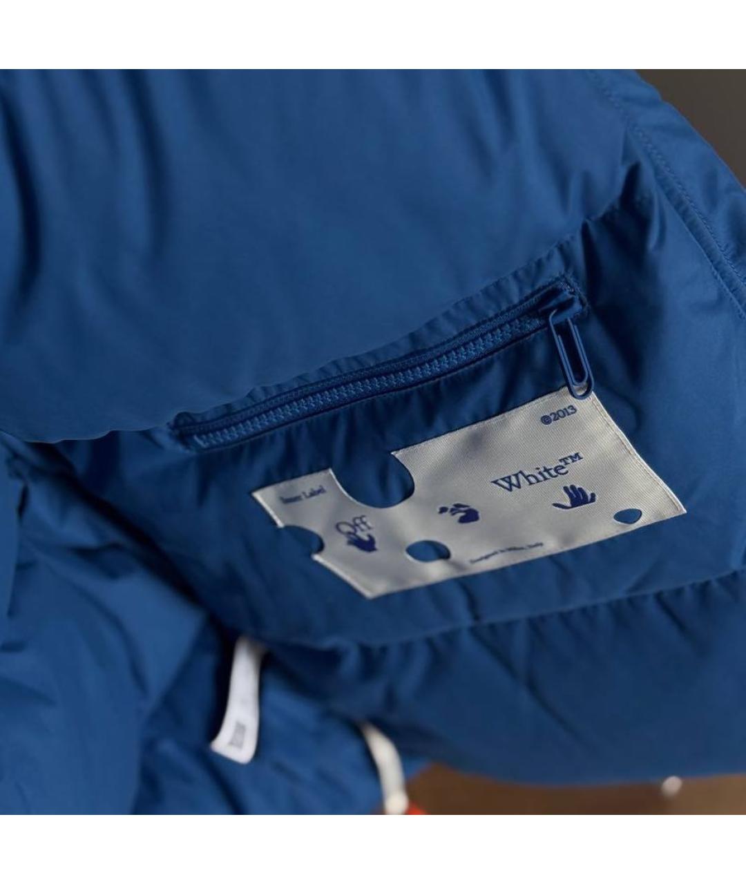 OFF-WHITE Синий полиамидовый жилет, фото 8