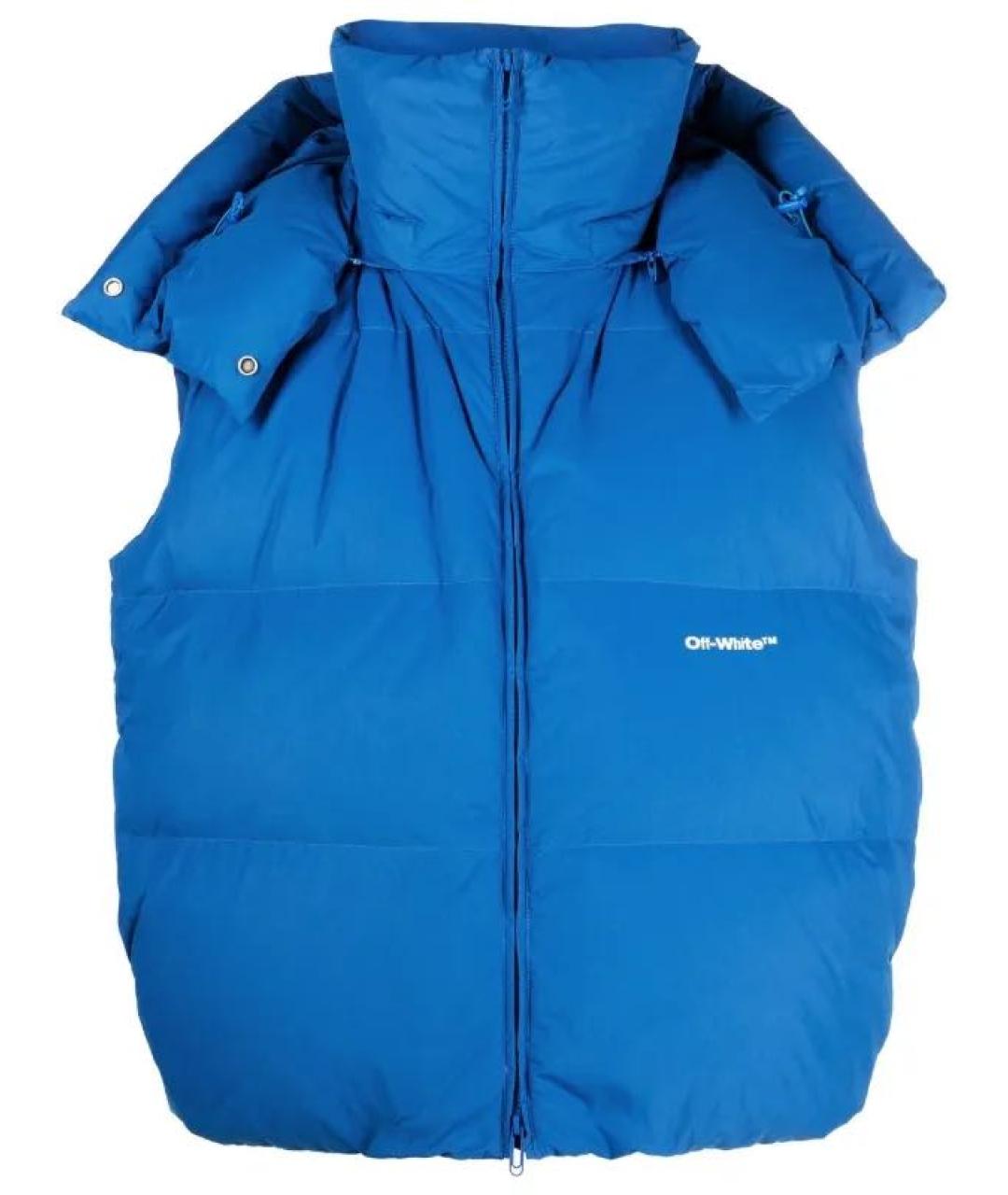 OFF-WHITE Синий полиамидовый жилет, фото 9