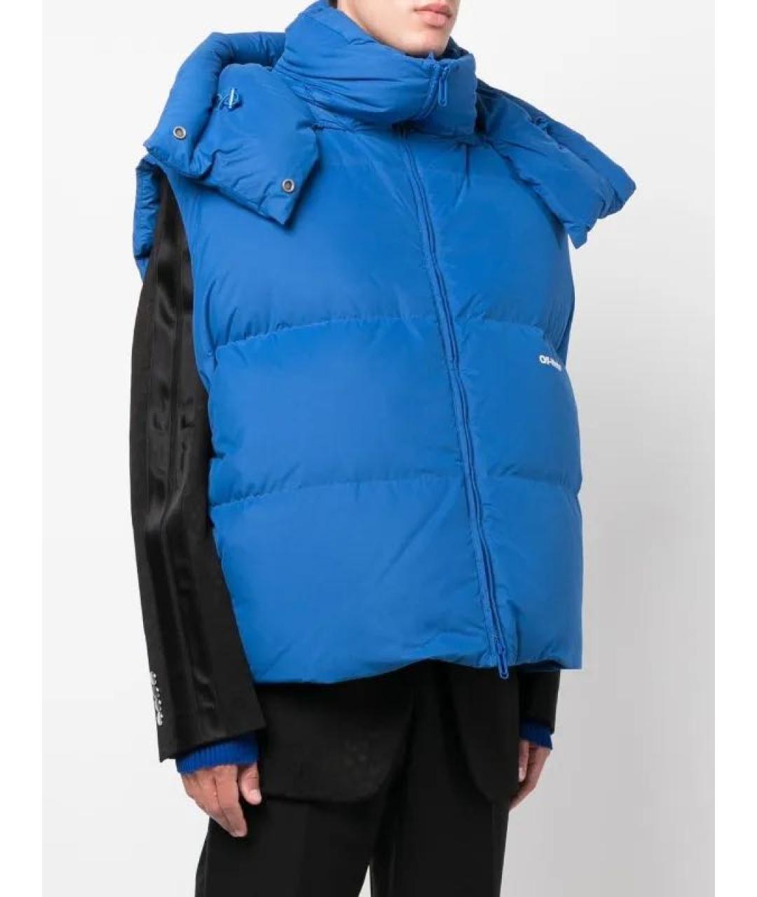 OFF-WHITE Синий полиамидовый жилет, фото 3