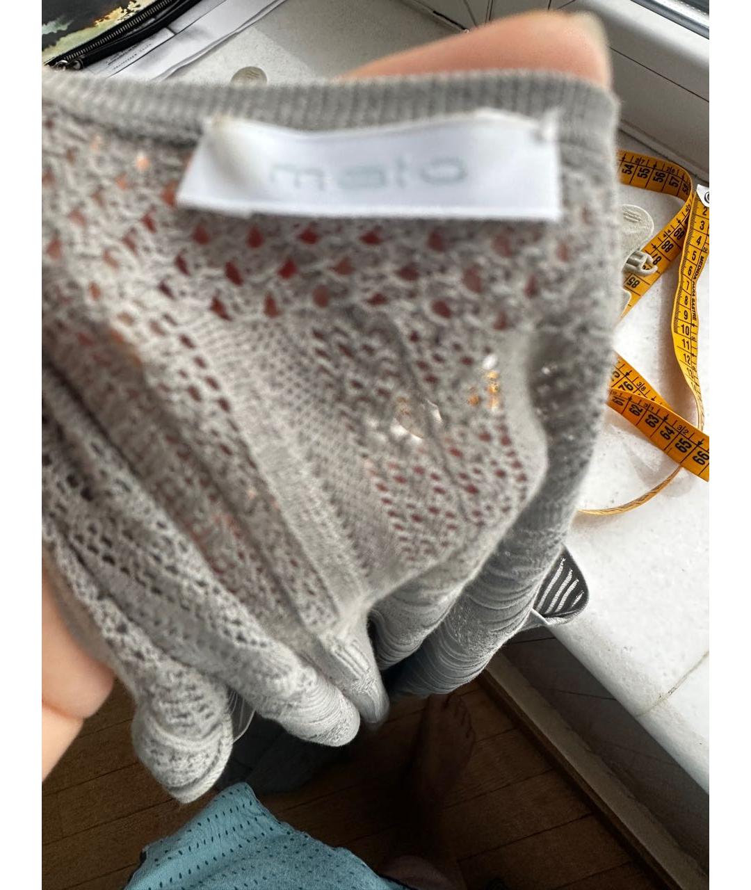 MALO Серое хлопковое повседневное платье, фото 4