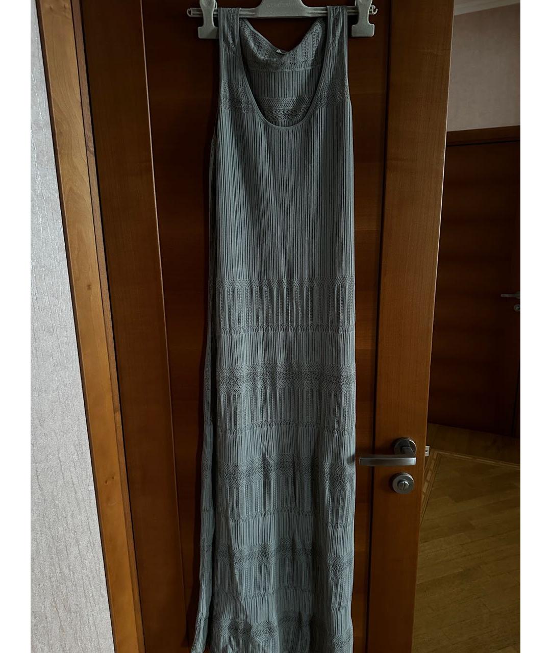 MALO Серое хлопковое повседневное платье, фото 8