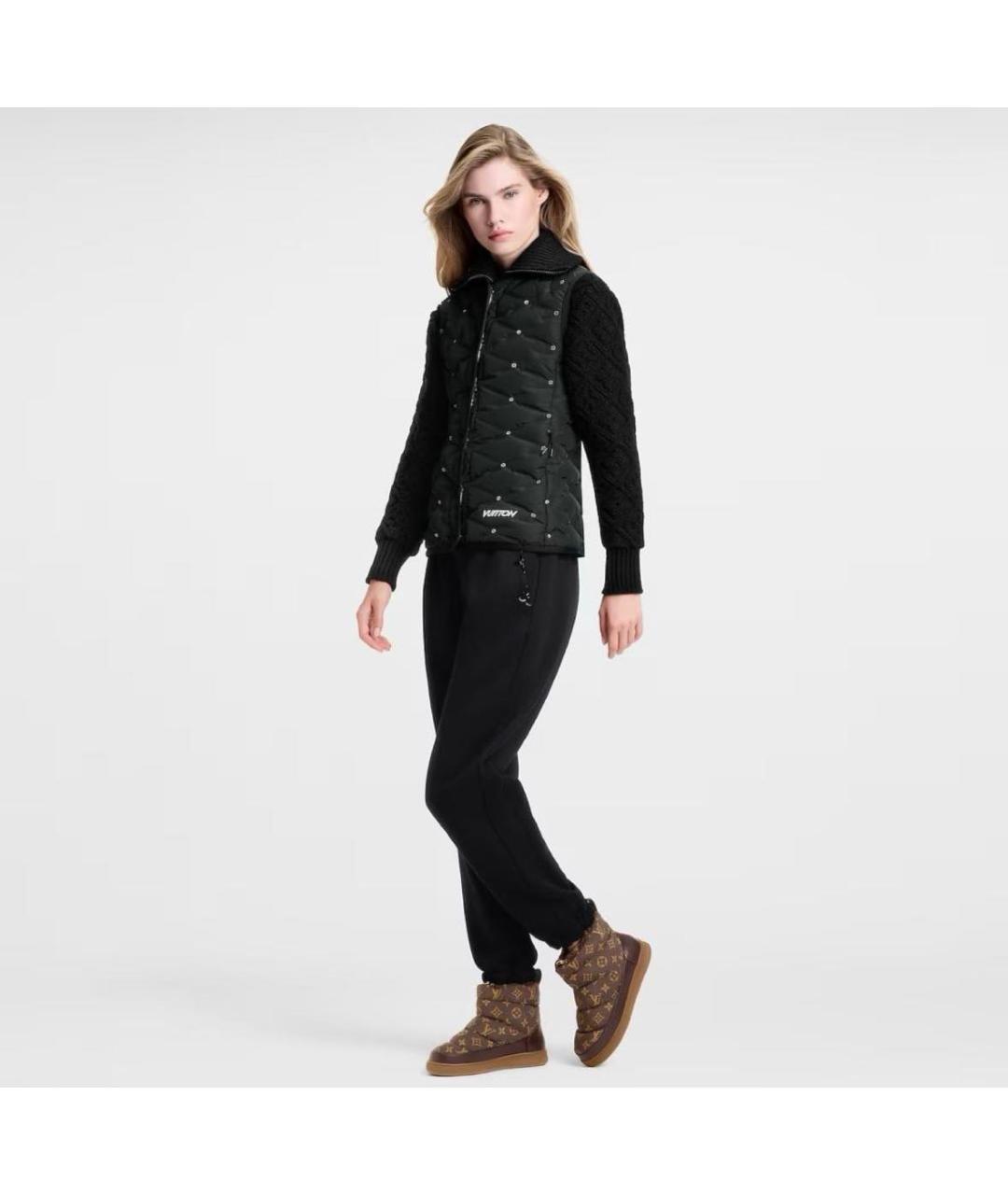 LOUIS VUITTON Коричневые текстильные полусапоги, фото 4