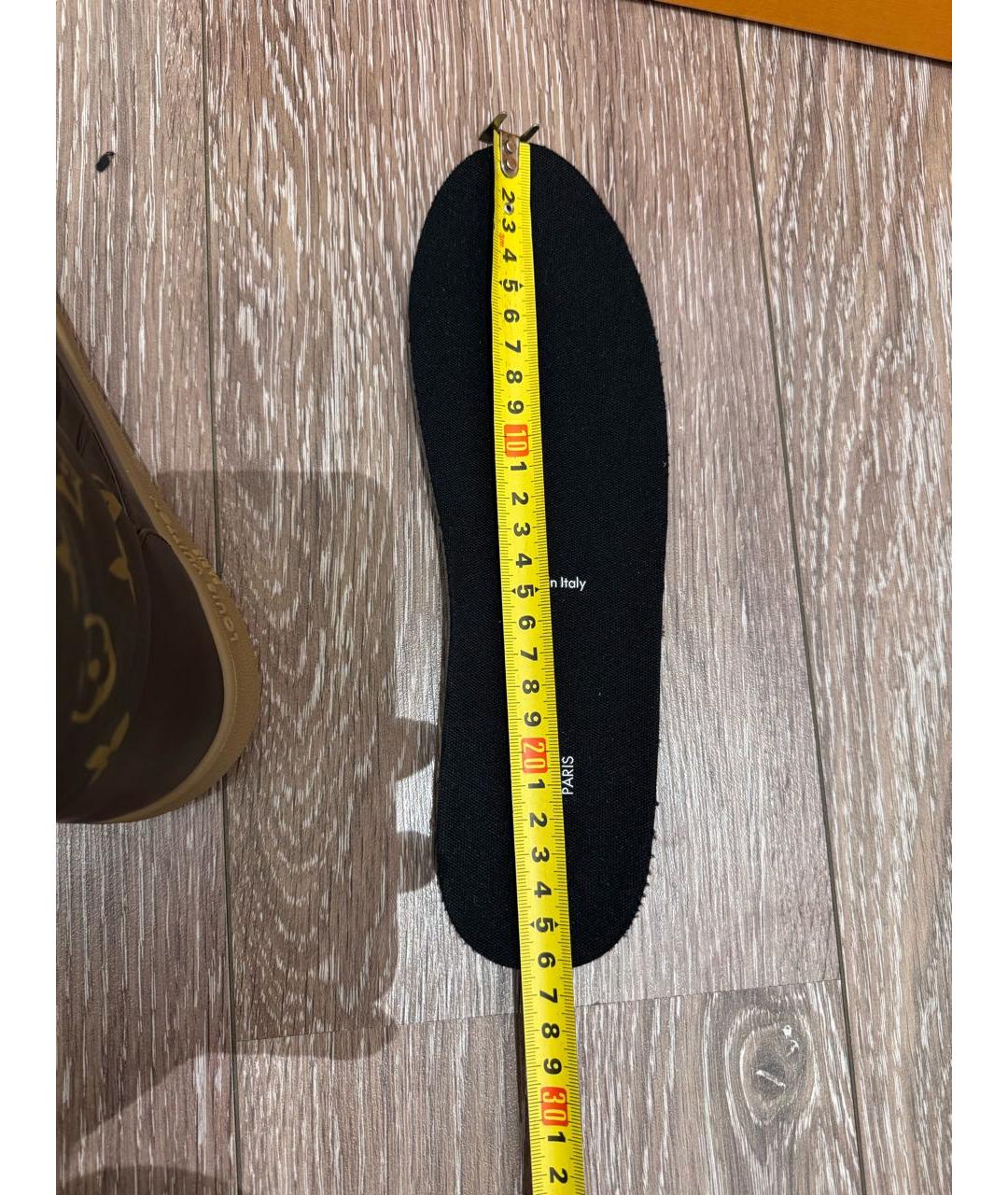 LOUIS VUITTON Коричневые текстильные полусапоги, фото 8