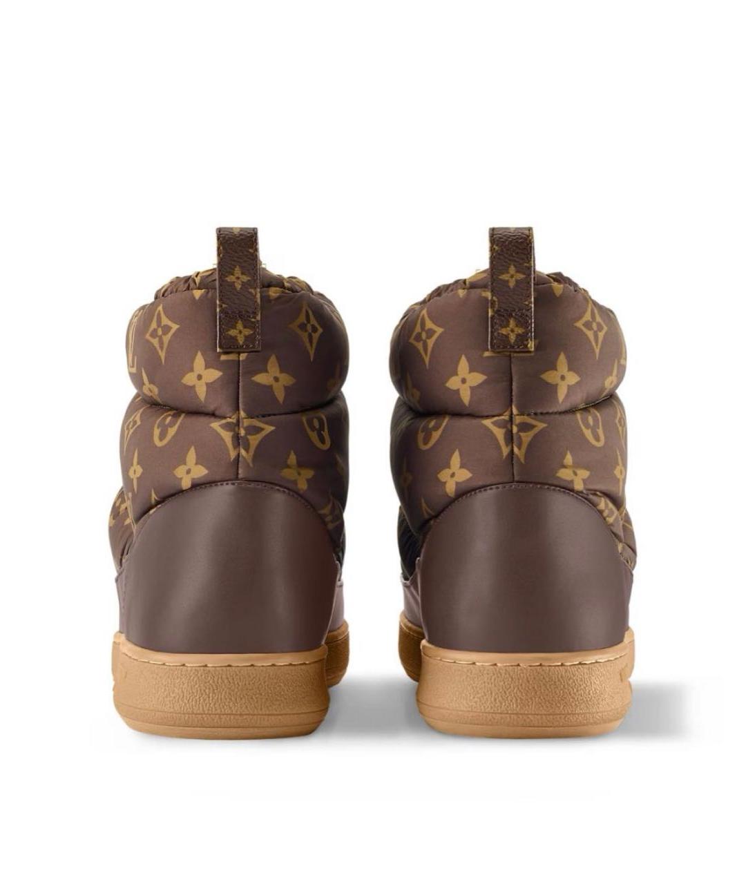 LOUIS VUITTON Коричневые текстильные полусапоги, фото 3