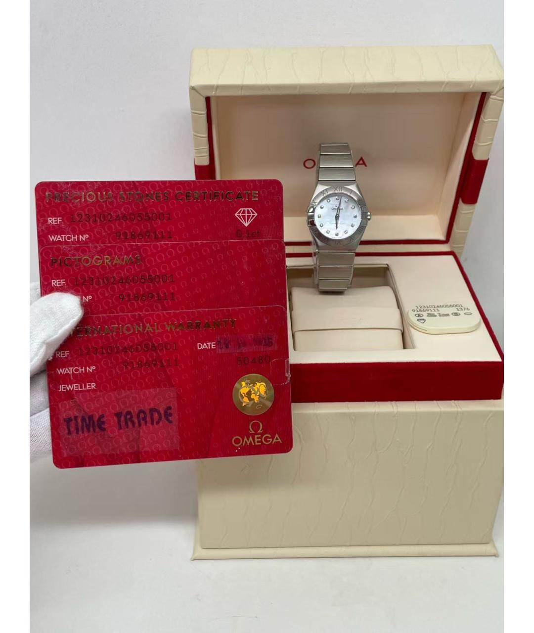 OMEGA Серебряные часы, фото 4