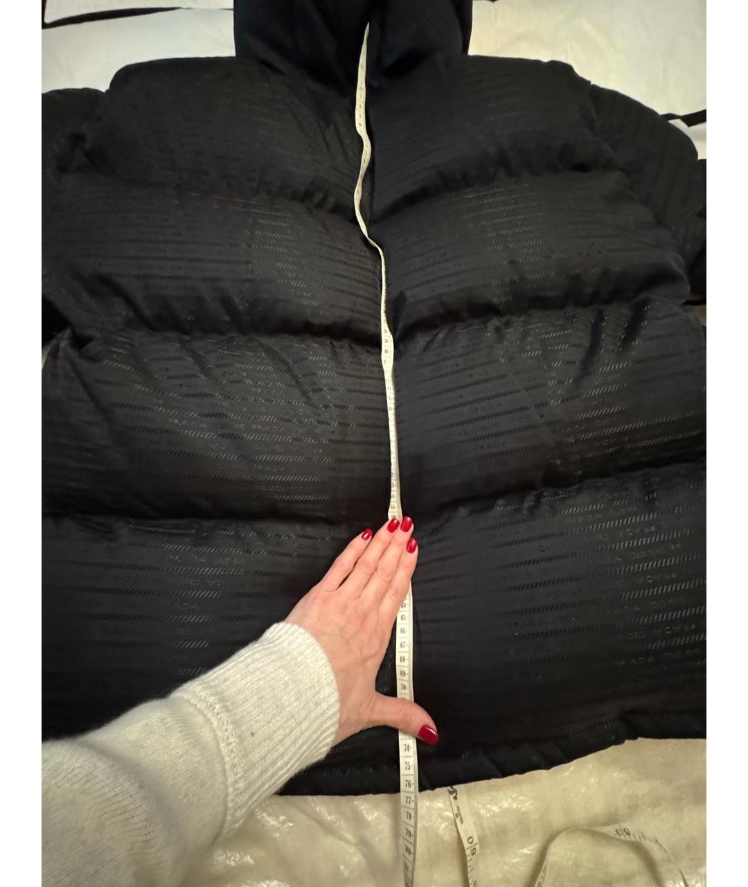 PRADA Черный полиамидовый пуховик, фото 3
