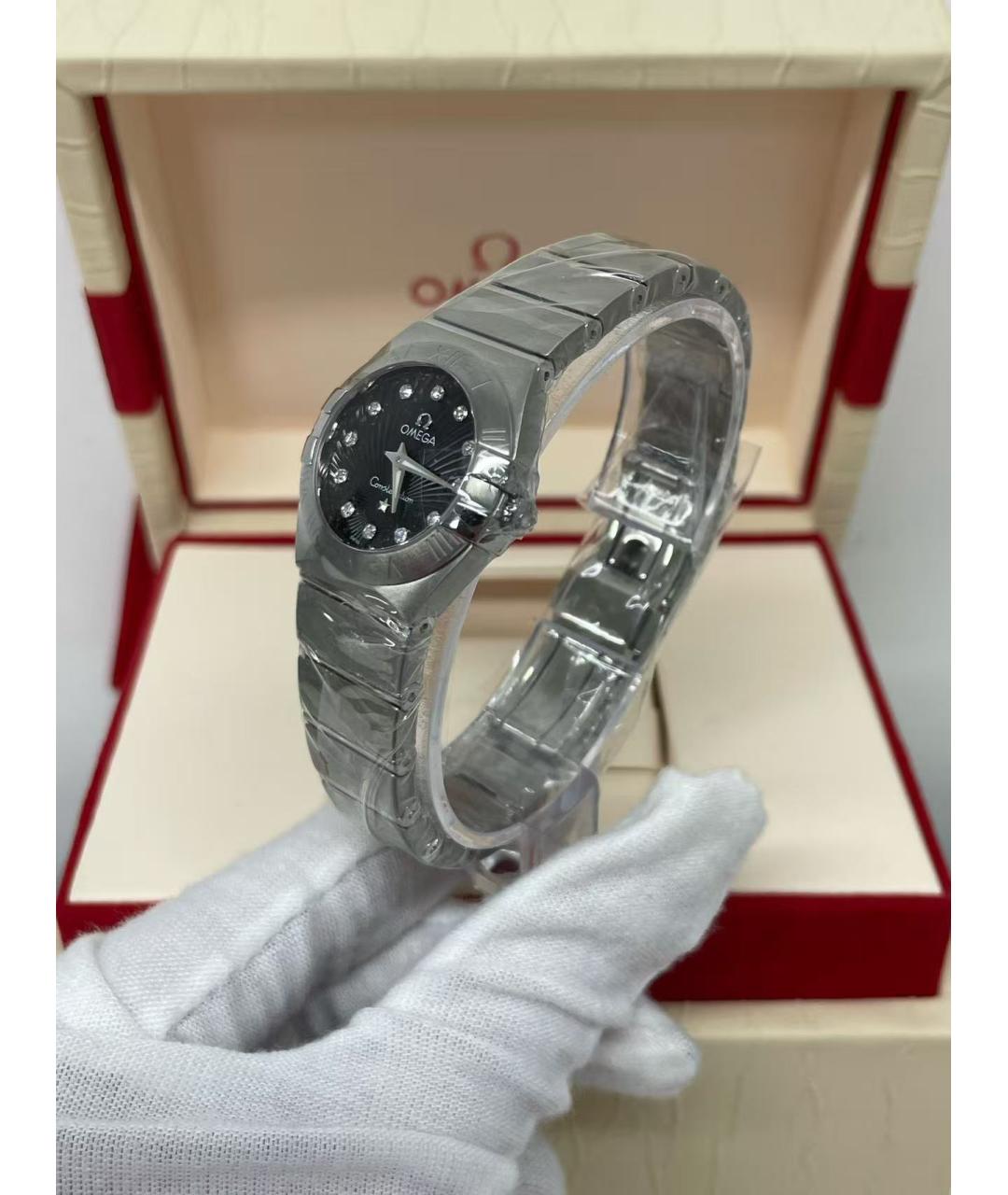 OMEGA Серебряные часы, фото 4