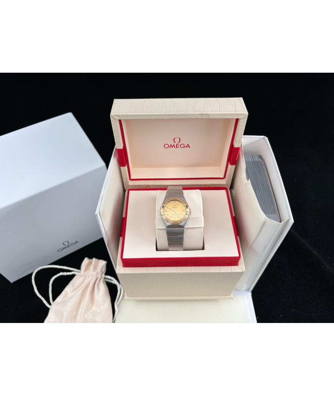 OMEGA Серебряные часы, фото 3