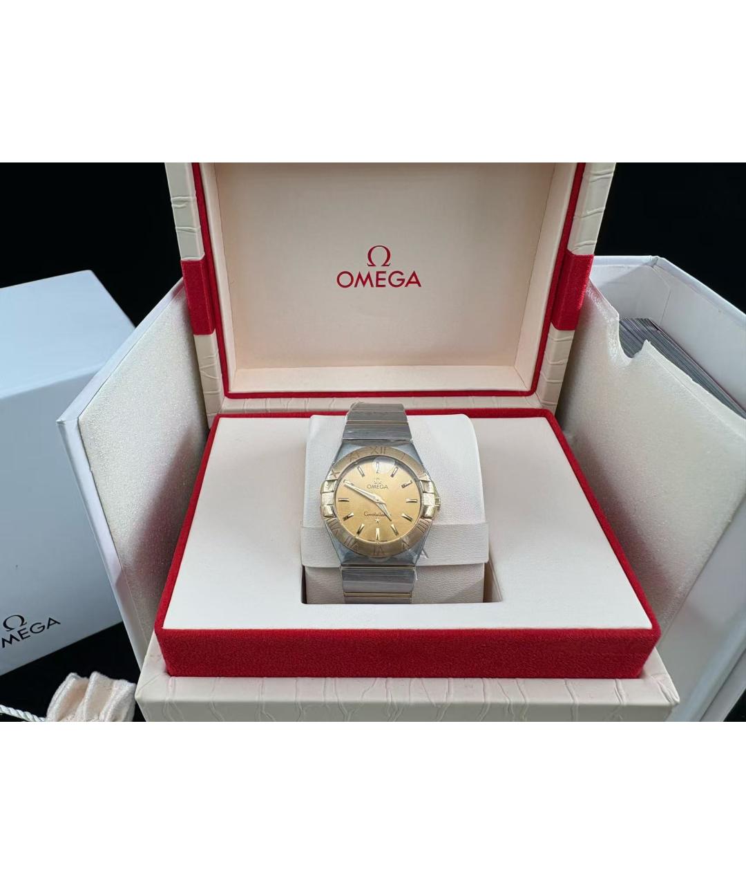 OMEGA Серебряные часы, фото 4