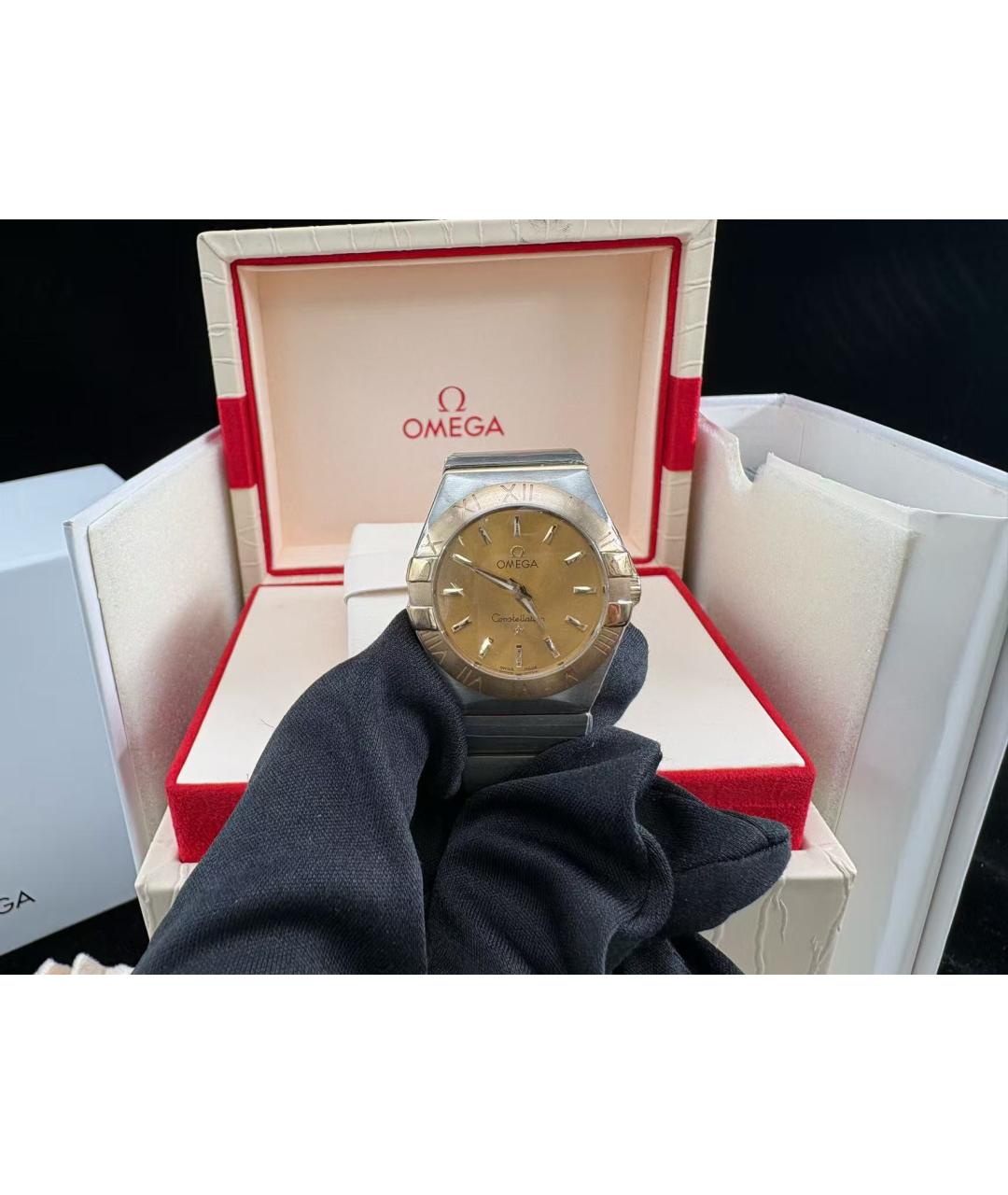 OMEGA Серебряные часы, фото 5