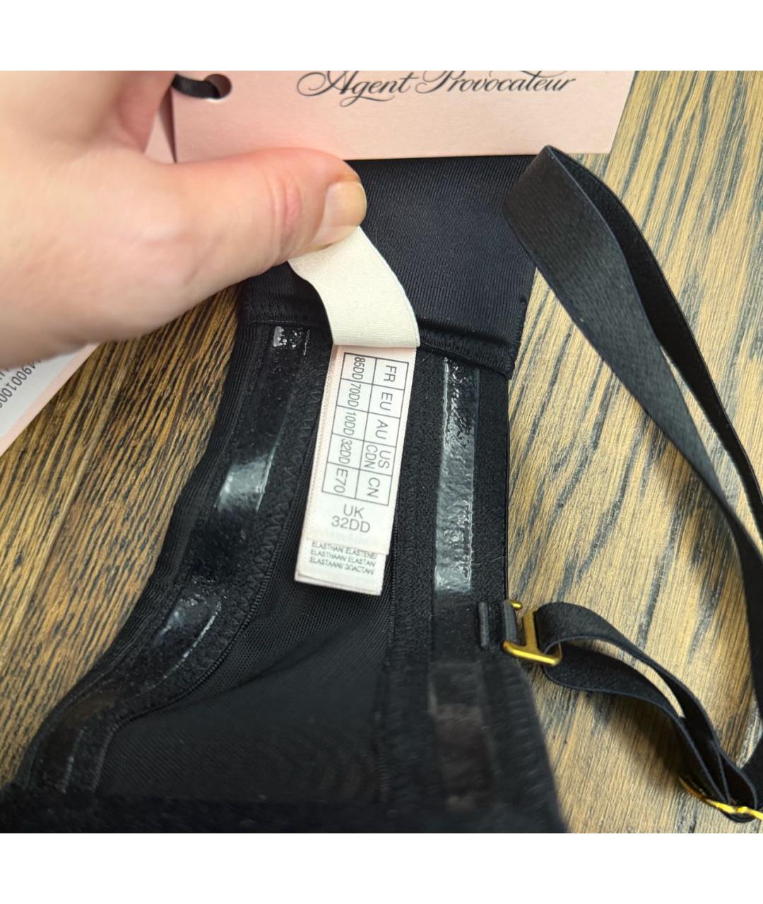 AGENT PROVOCATEUR Черный бюстгалтеры, фото 3