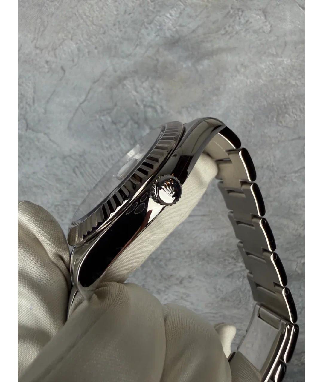 ROLEX Серебряные часы из белого золота, фото 4