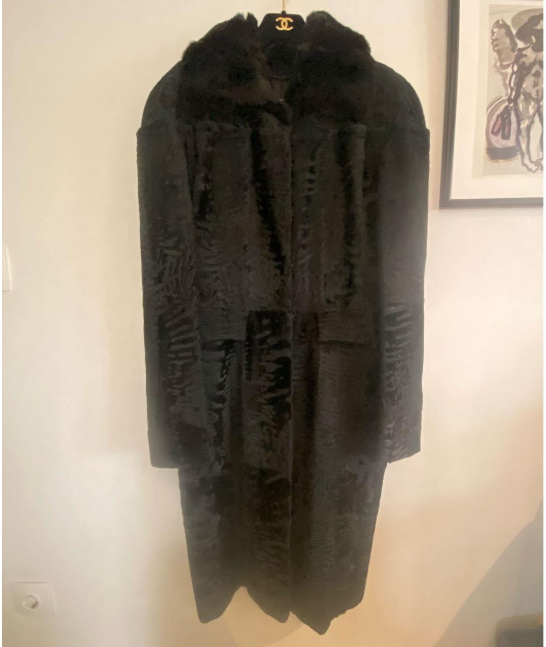 FENDI Черная меховая шуба, фото 2