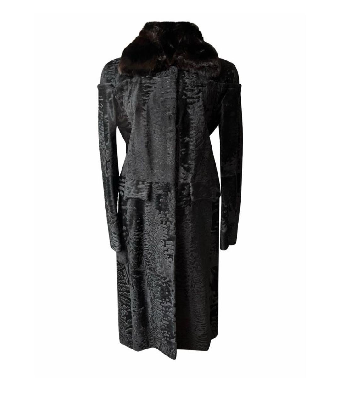 FENDI Черная меховая шуба, фото 1